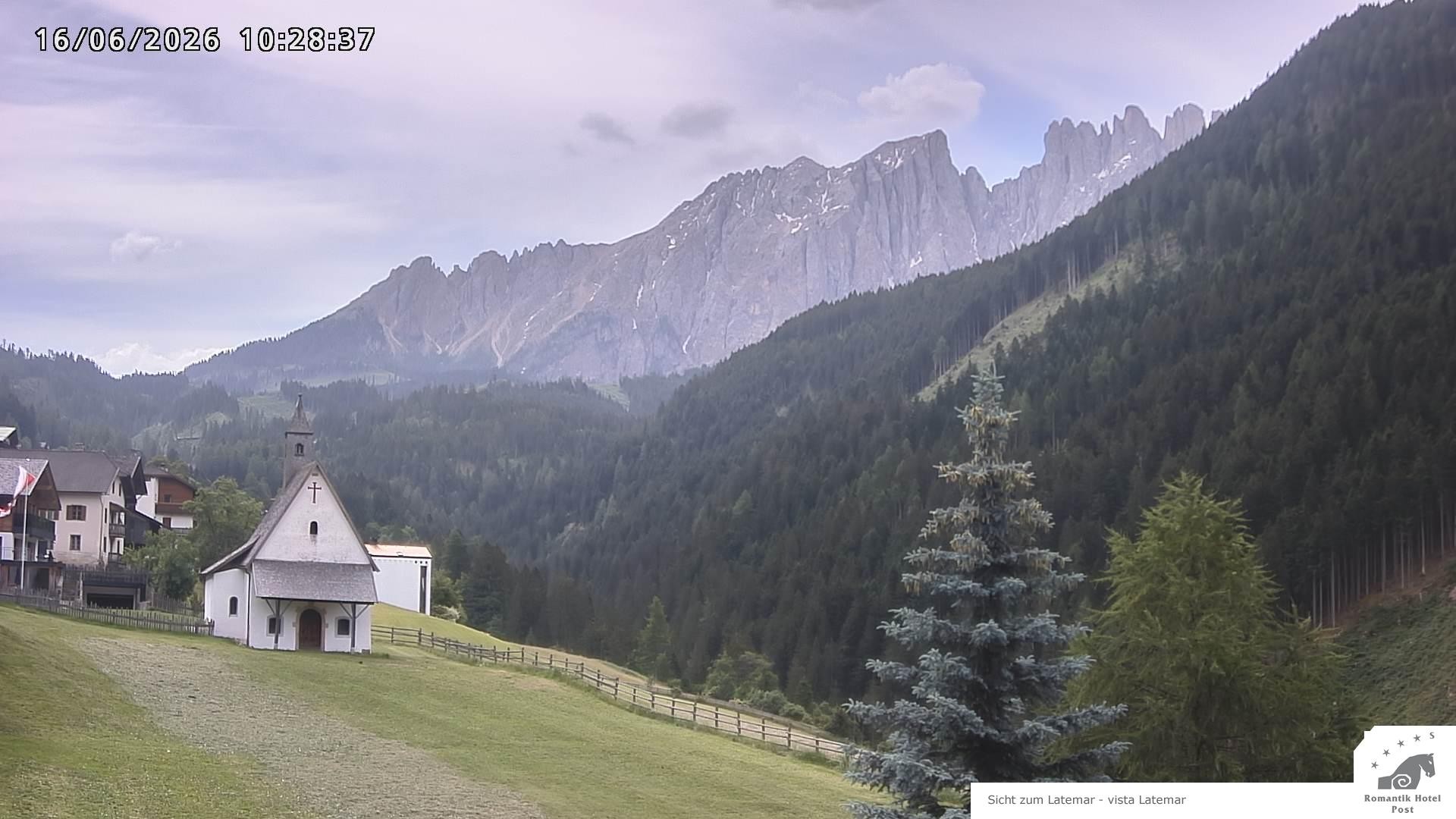 Archived image Webcam Welschnofen: Hotel Post