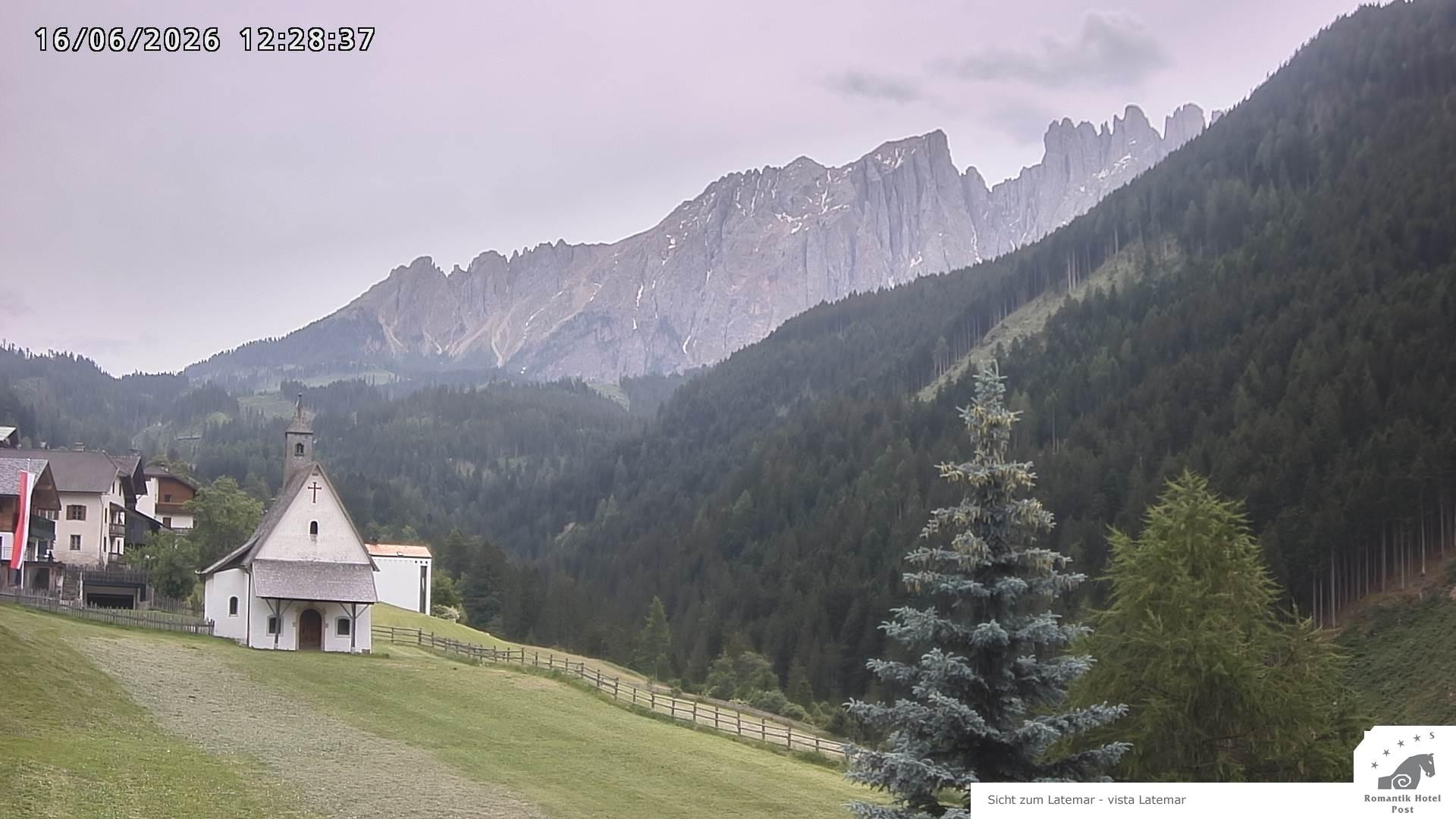 Archived image Webcam Welschnofen: Hotel Post