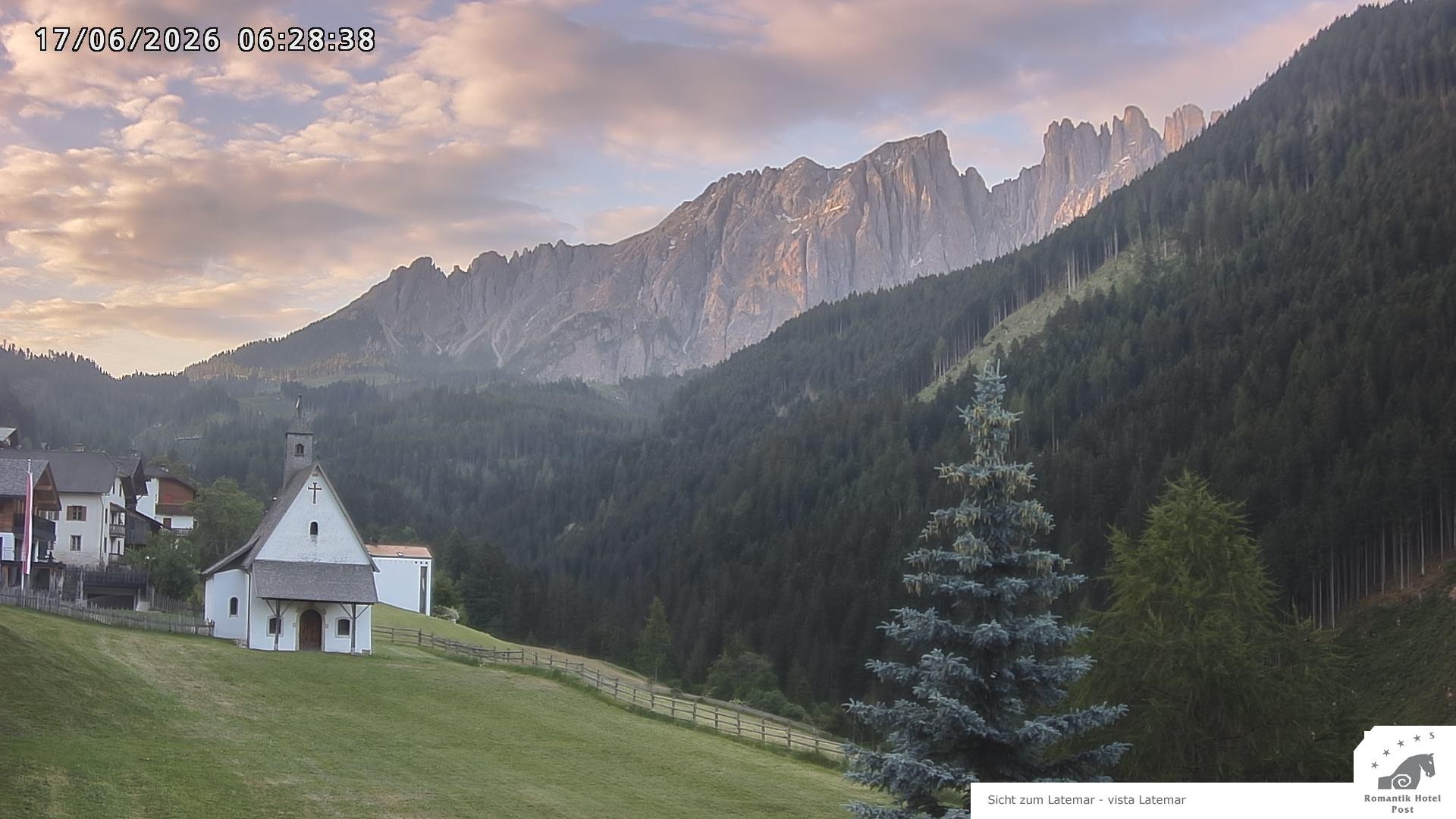 Archived image Webcam Welschnofen: Hotel Post