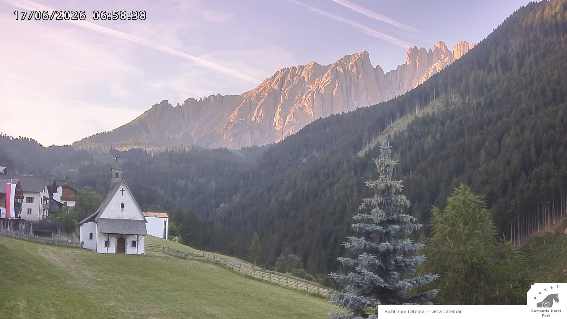 Archived image Webcam Welschnofen: Hotel Post