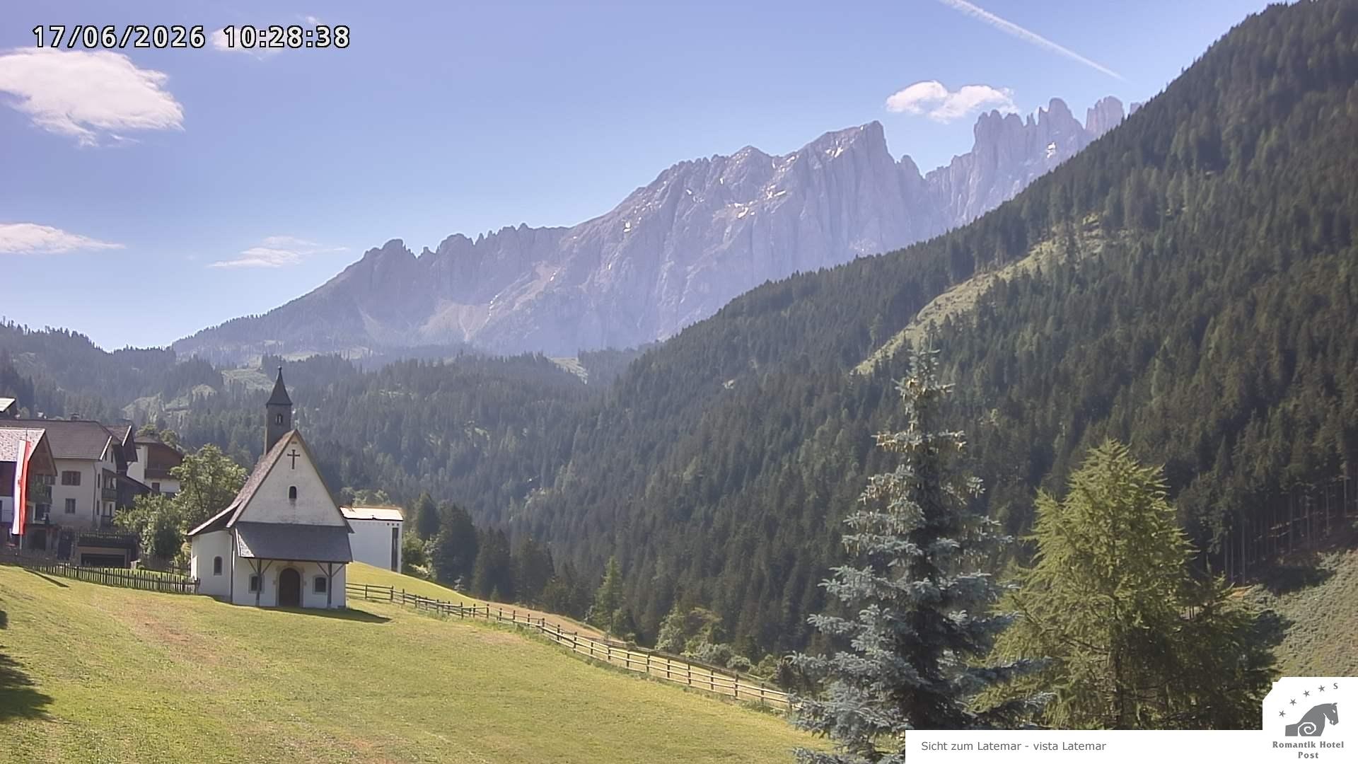 Archived image Webcam Welschnofen: Hotel Post