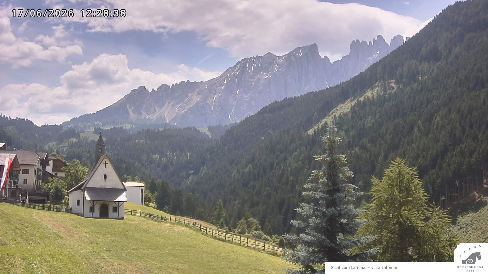 Archived image Webcam Welschnofen: Hotel Post