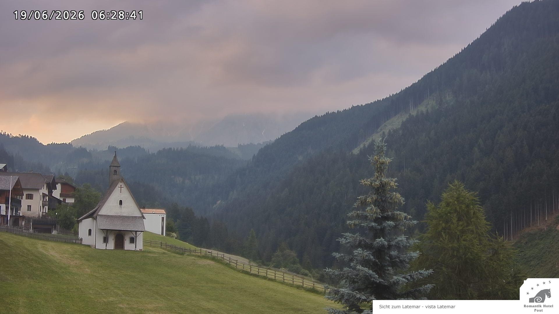 Archived image Webcam Welschnofen: Hotel Post