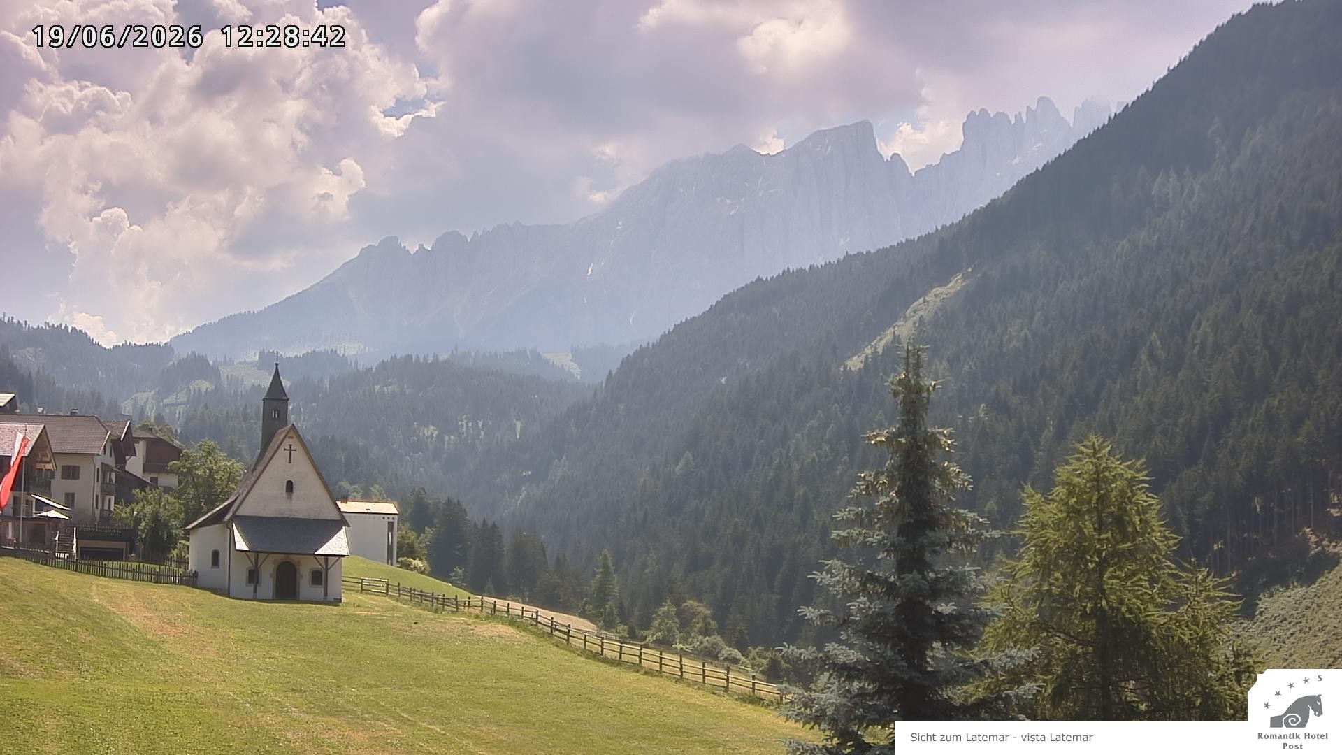 Archiv Foto Webcam Welschnofen: Romantik Hotel Post