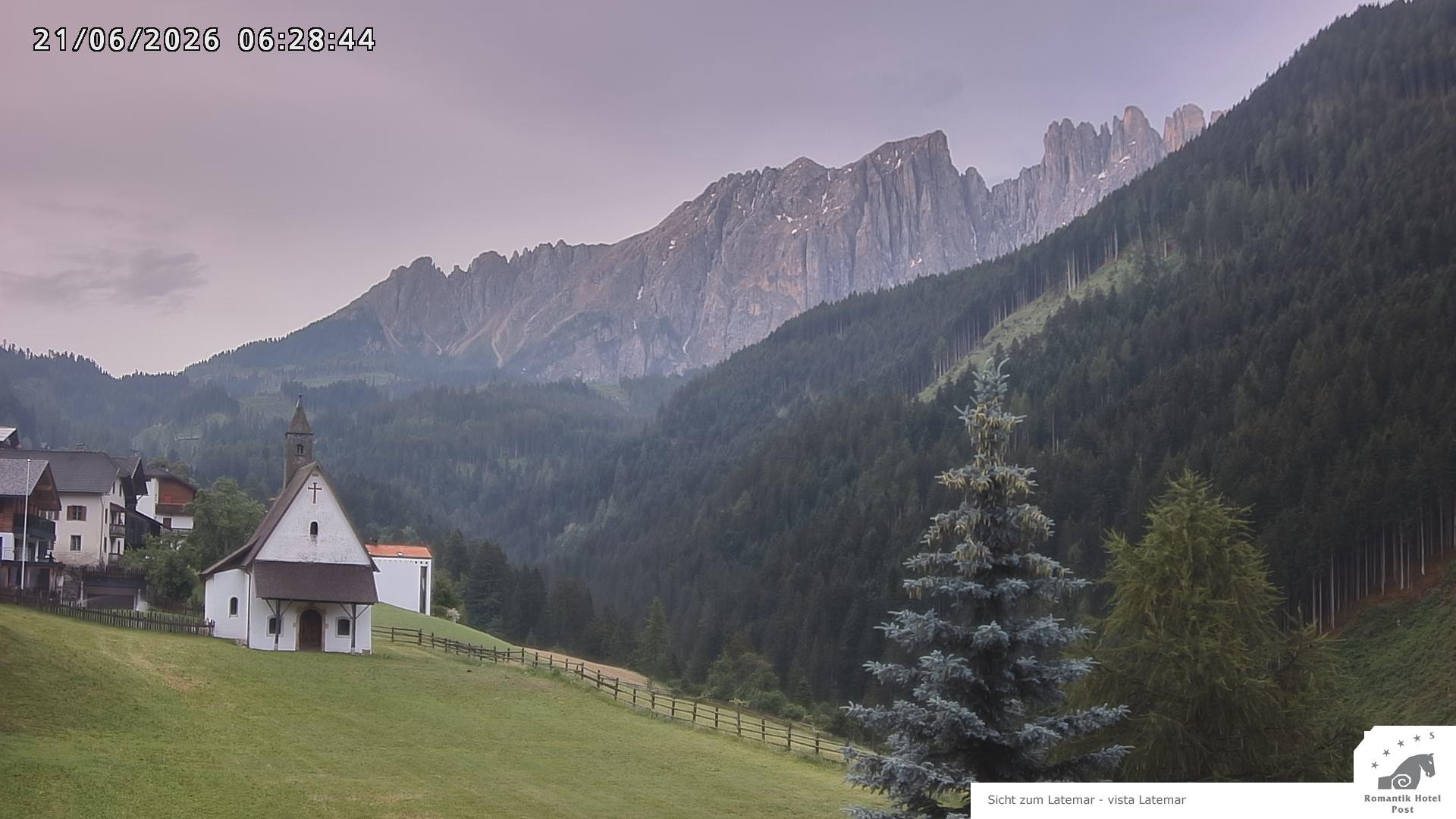 Archiv Foto Webcam Welschnofen: Romantik Hotel Post