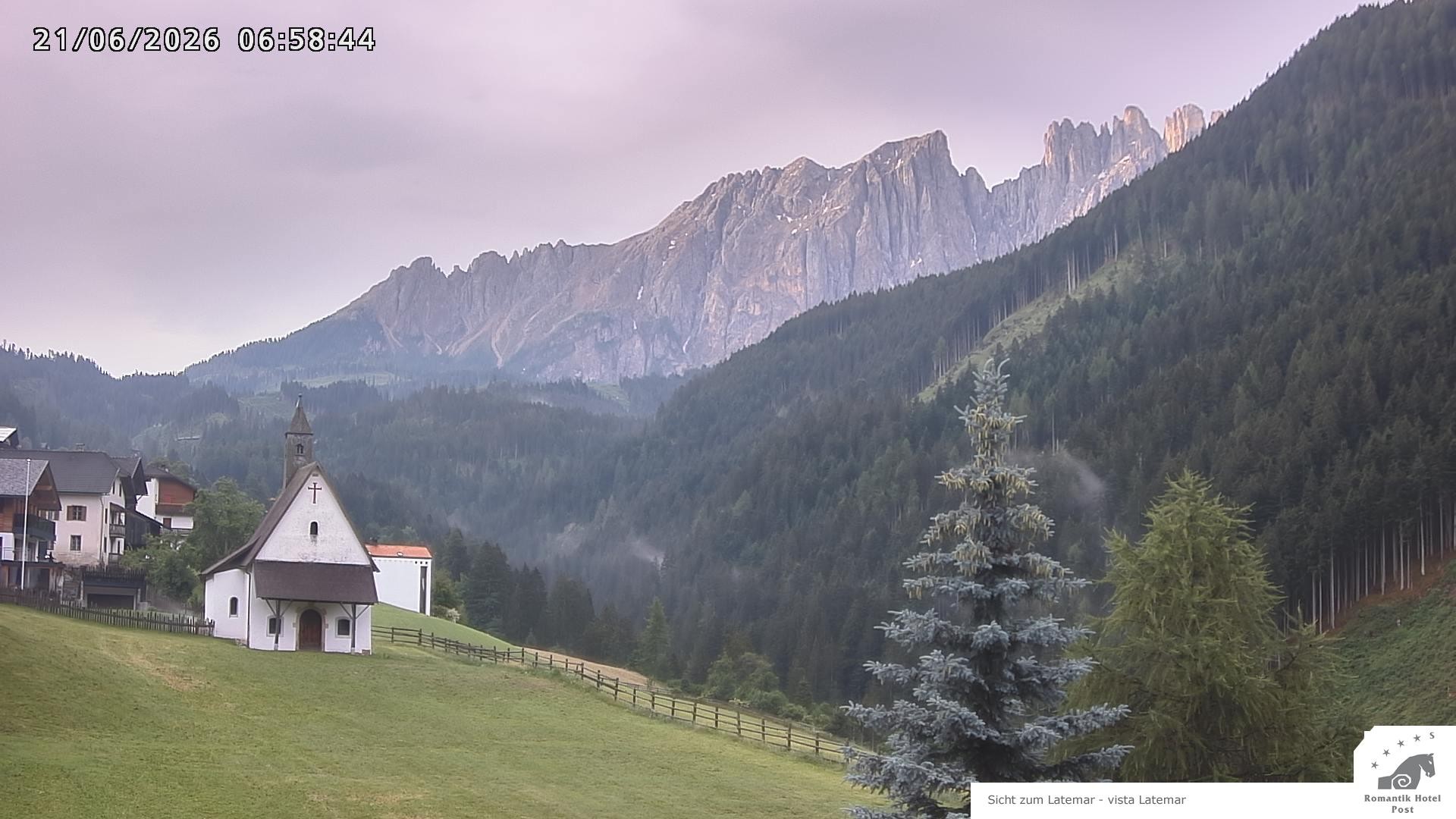 Archiv Foto Webcam Welschnofen: Romantik Hotel Post