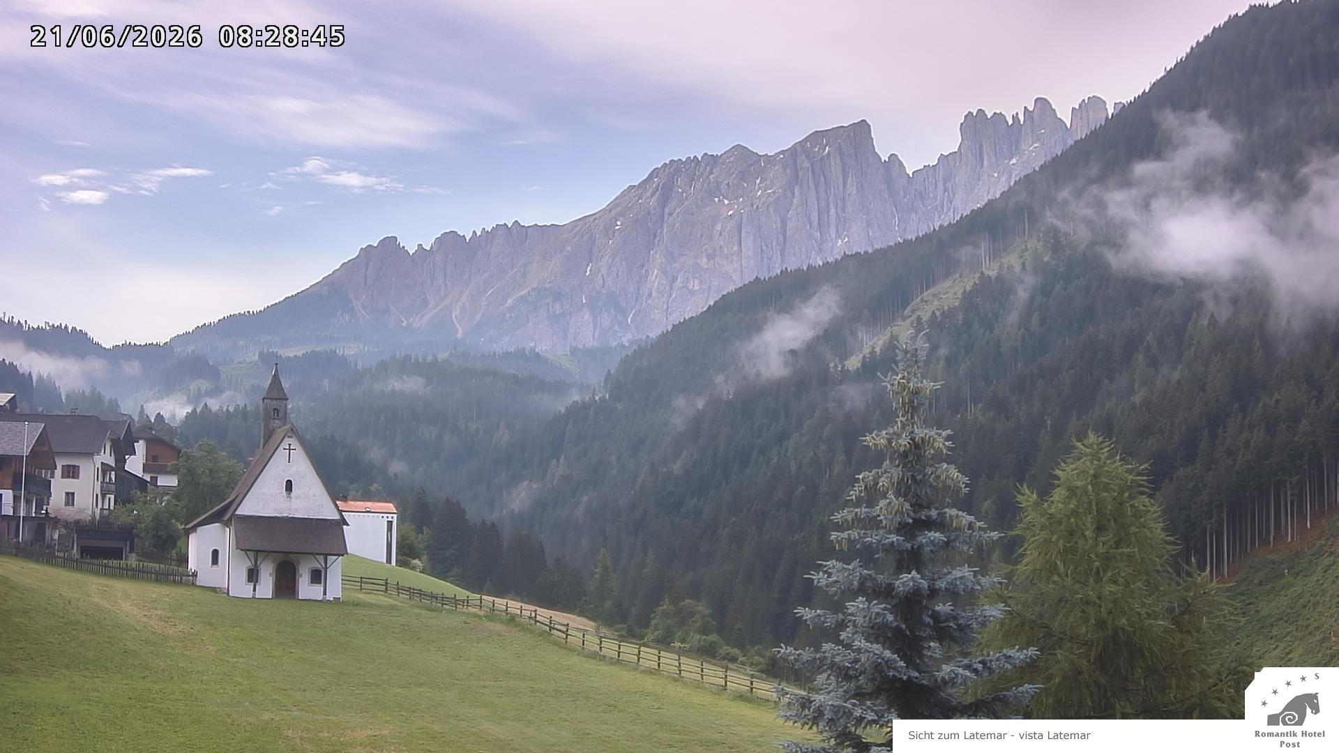 Archiv Foto Webcam Welschnofen: Romantik Hotel Post