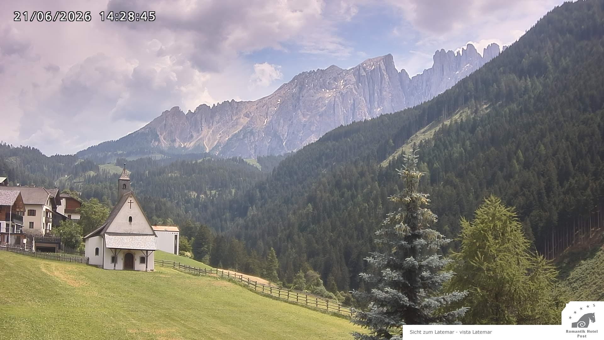 Archiv Foto Webcam Welschnofen: Romantik Hotel Post