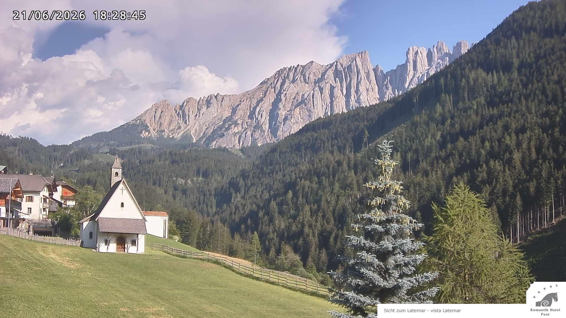 Archiv Foto Webcam Welschnofen: Romantik Hotel Post