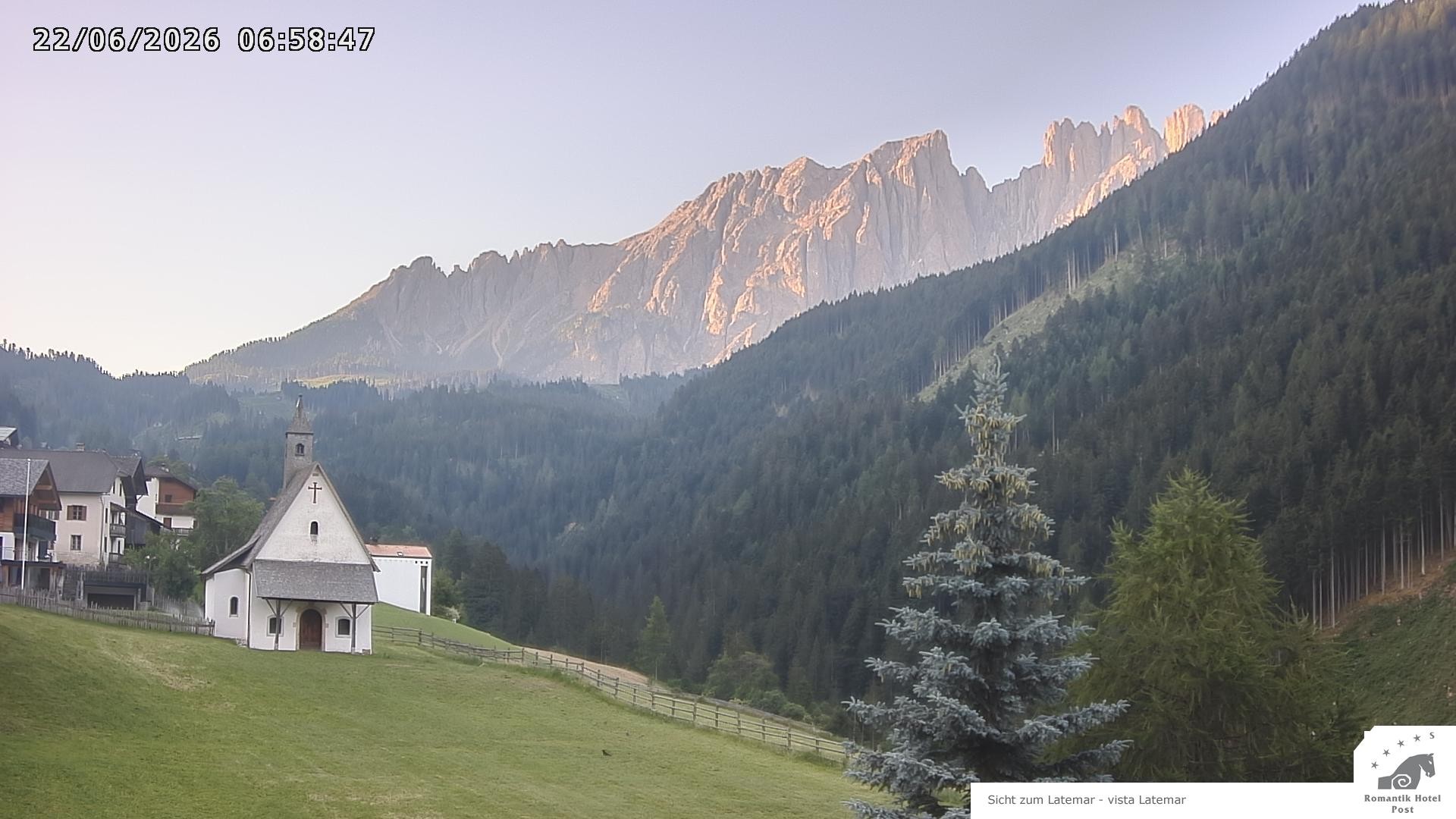 Archived image Webcam Welschnofen: Hotel Post