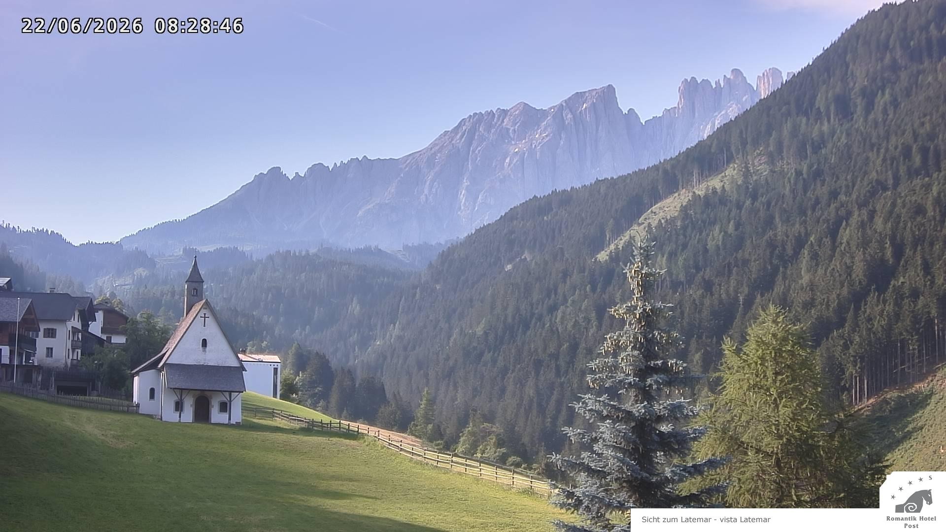 Archived image Webcam Welschnofen: Hotel Post