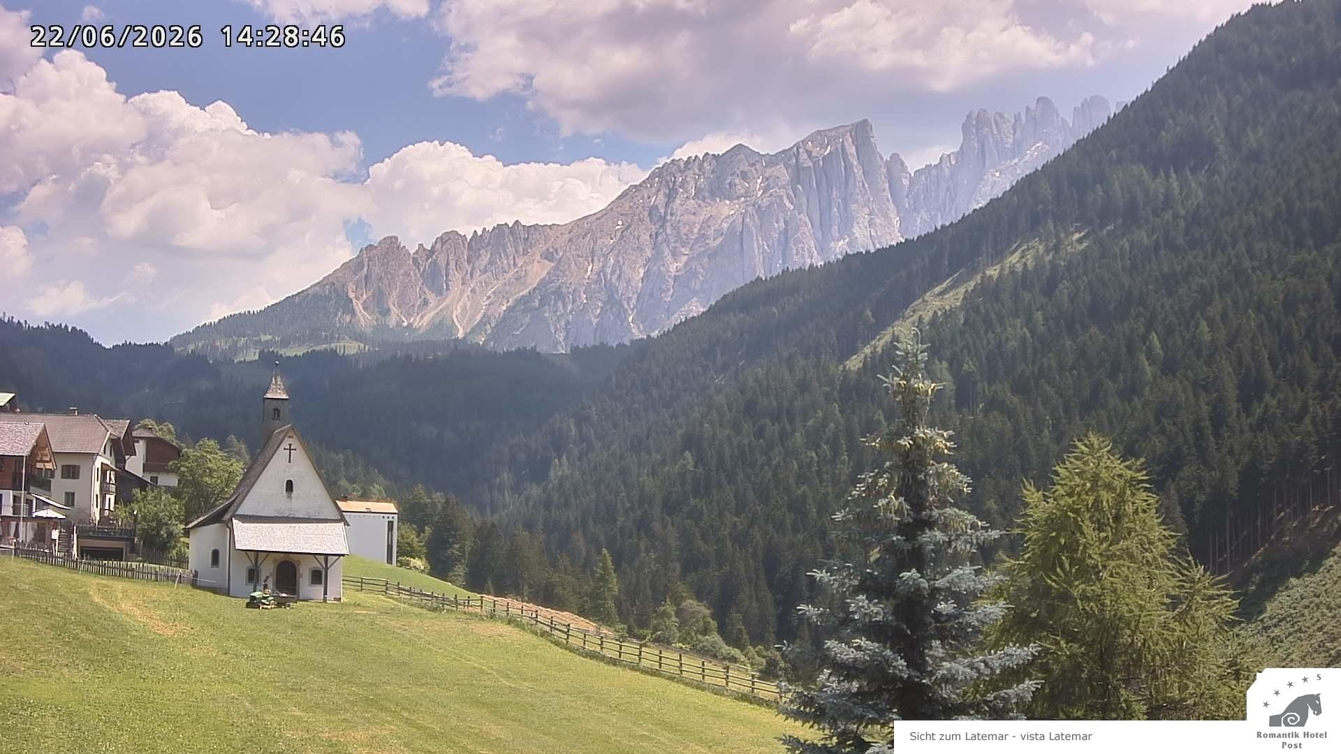 Archived image Webcam Welschnofen: Hotel Post