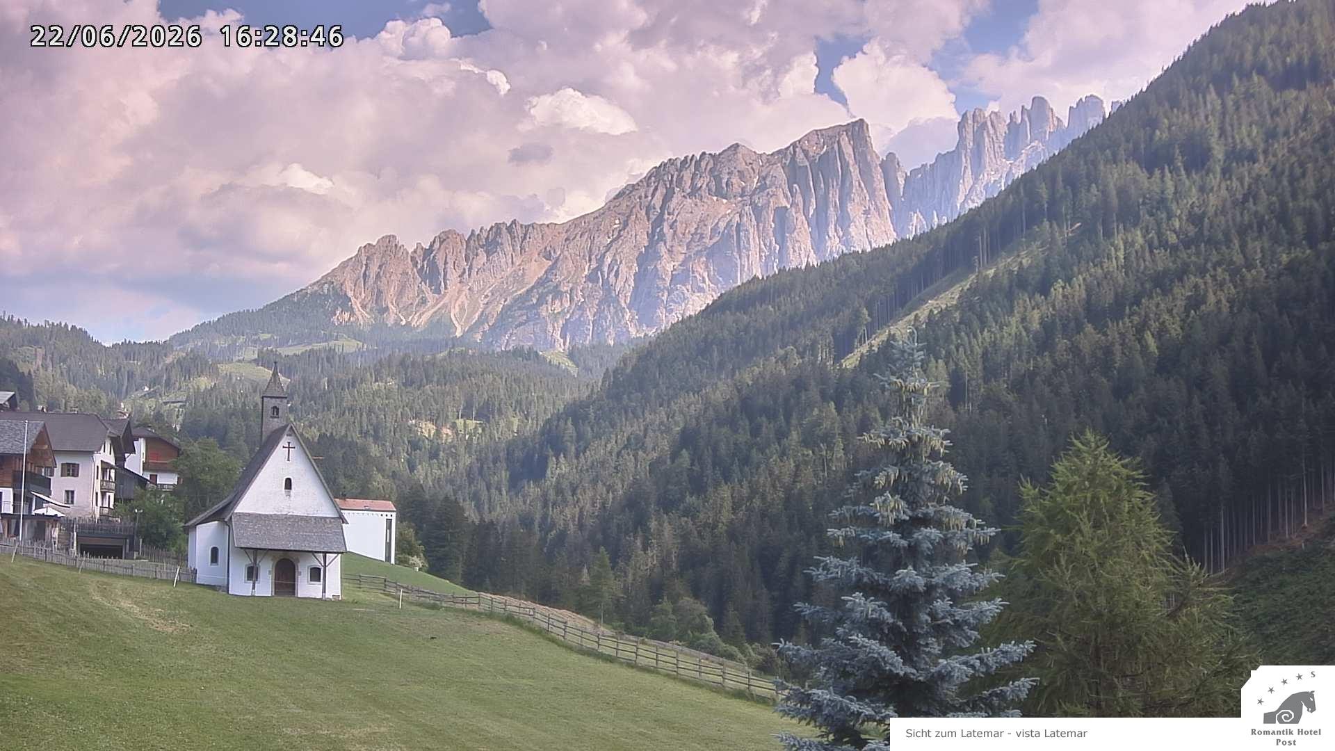 Archived image Webcam Welschnofen: Hotel Post