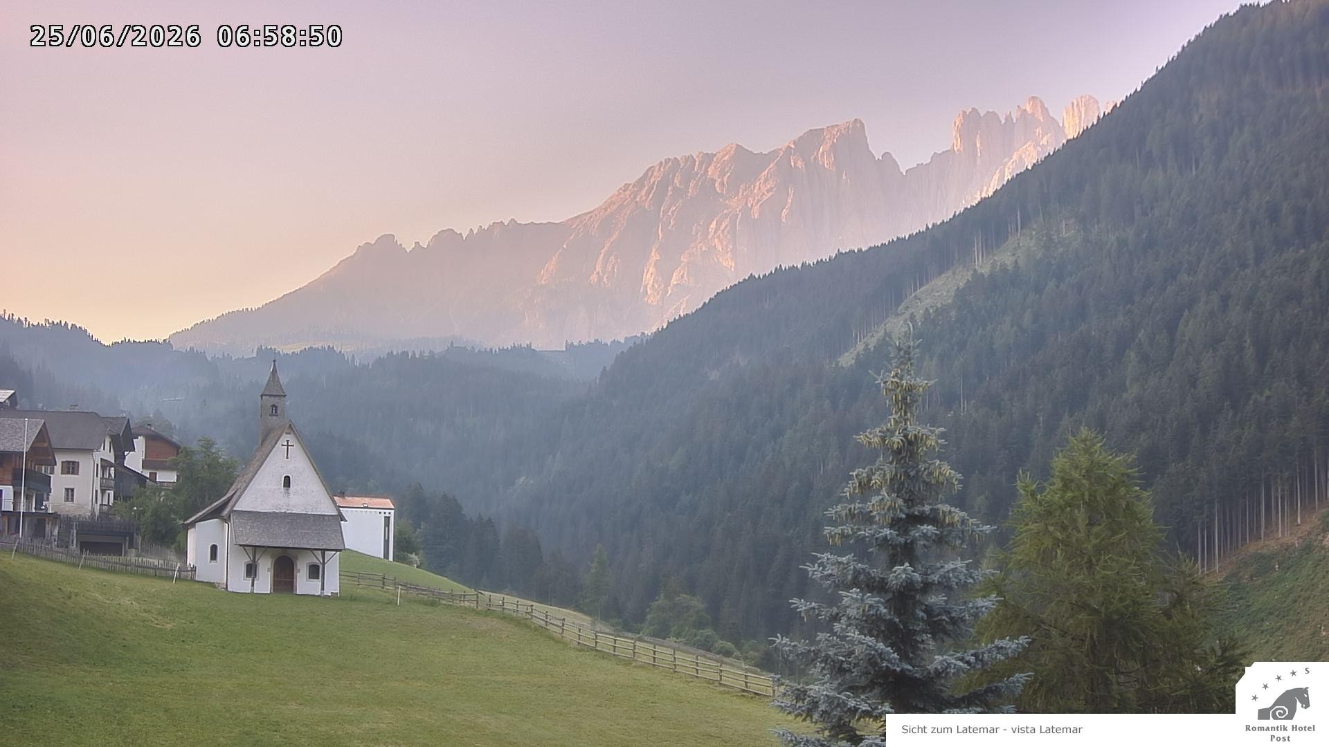 Archived image Webcam Welschnofen: Hotel Post