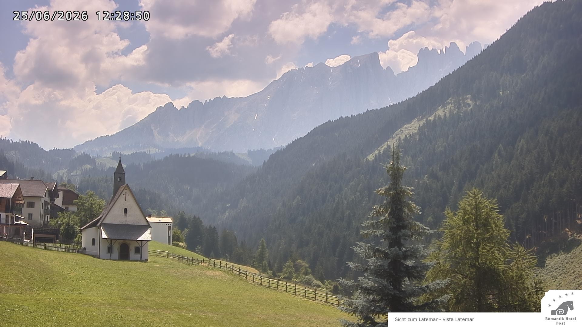 Archived image Webcam Welschnofen: Hotel Post