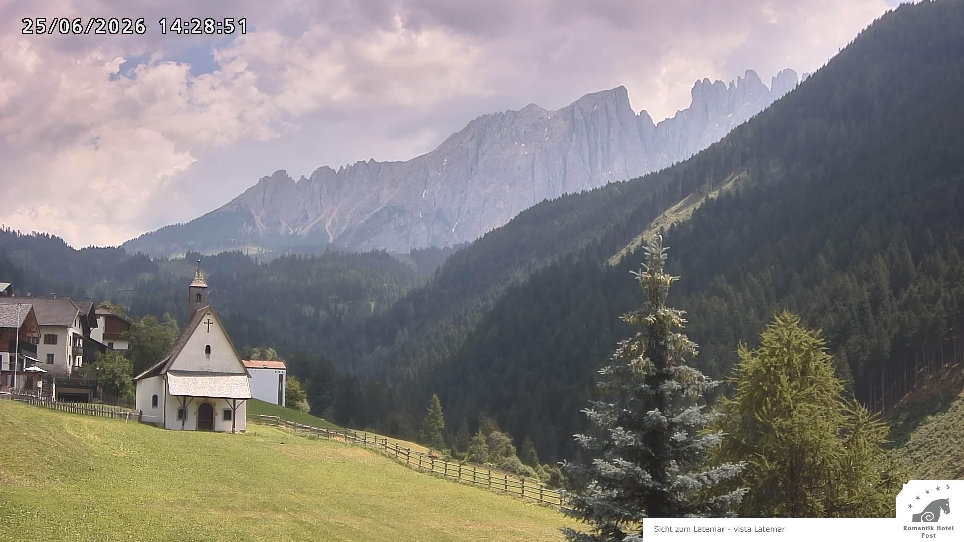 Archived image Webcam Welschnofen: Hotel Post