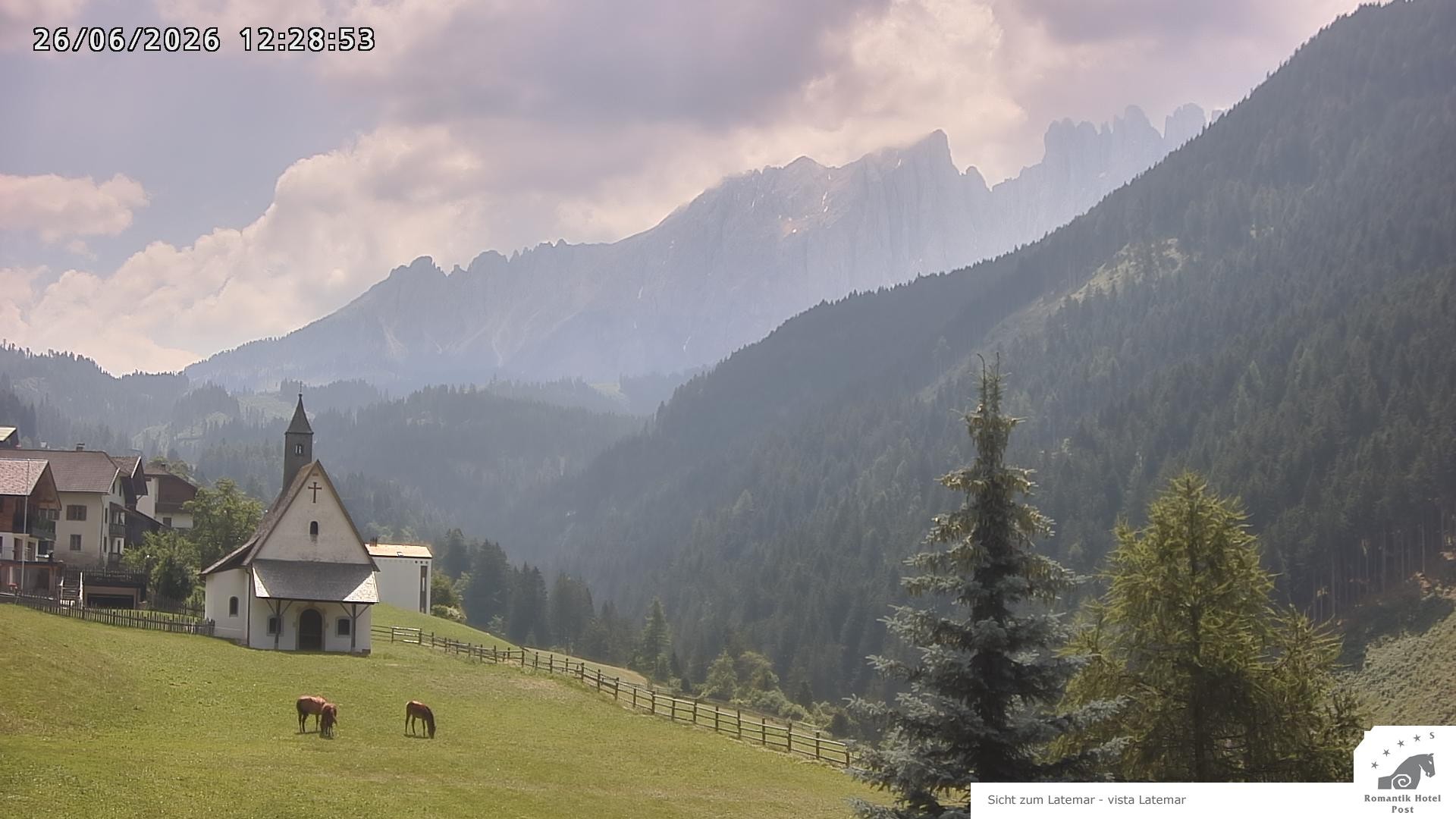 Archiv Foto Webcam Welschnofen: Romantik Hotel Post