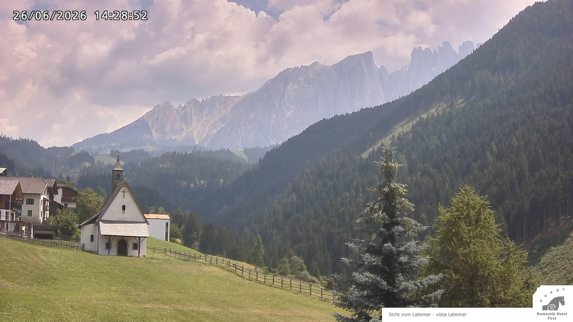 Archiv Foto Webcam Welschnofen: Romantik Hotel Post