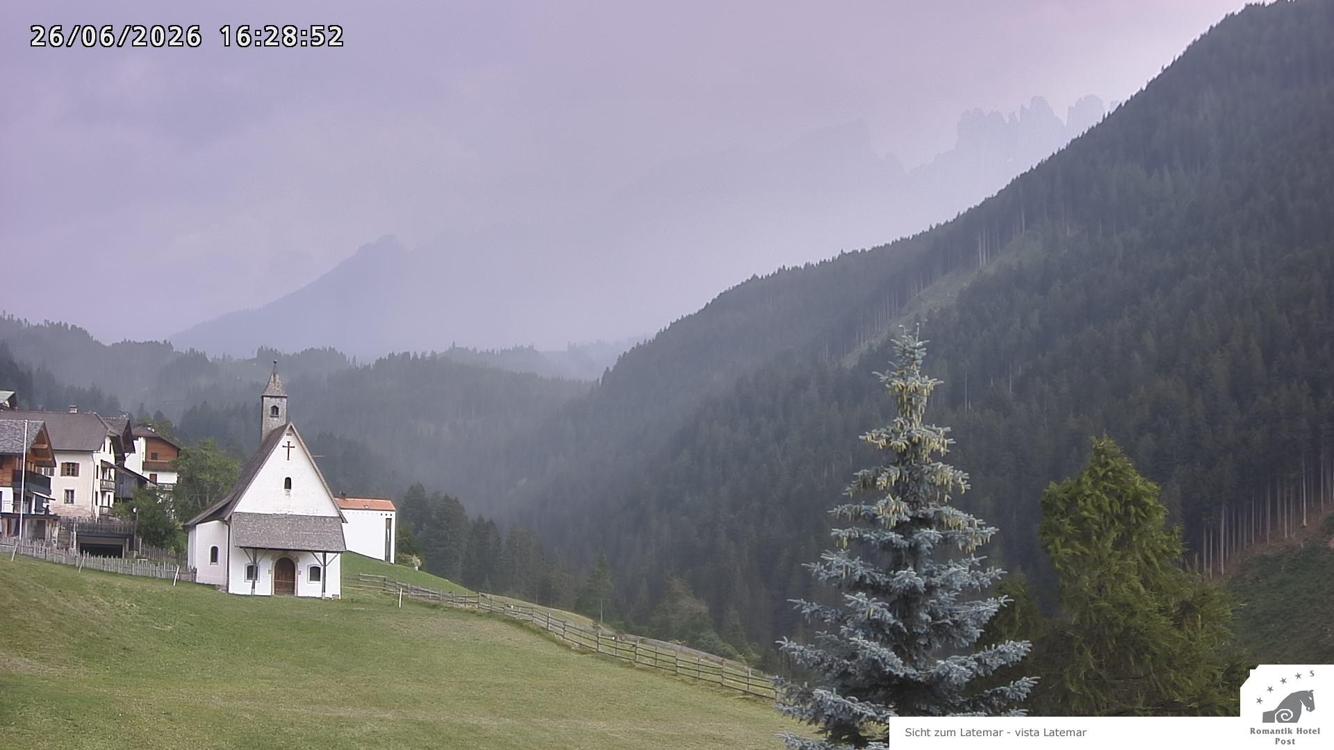 Archiv Foto Webcam Welschnofen: Romantik Hotel Post
