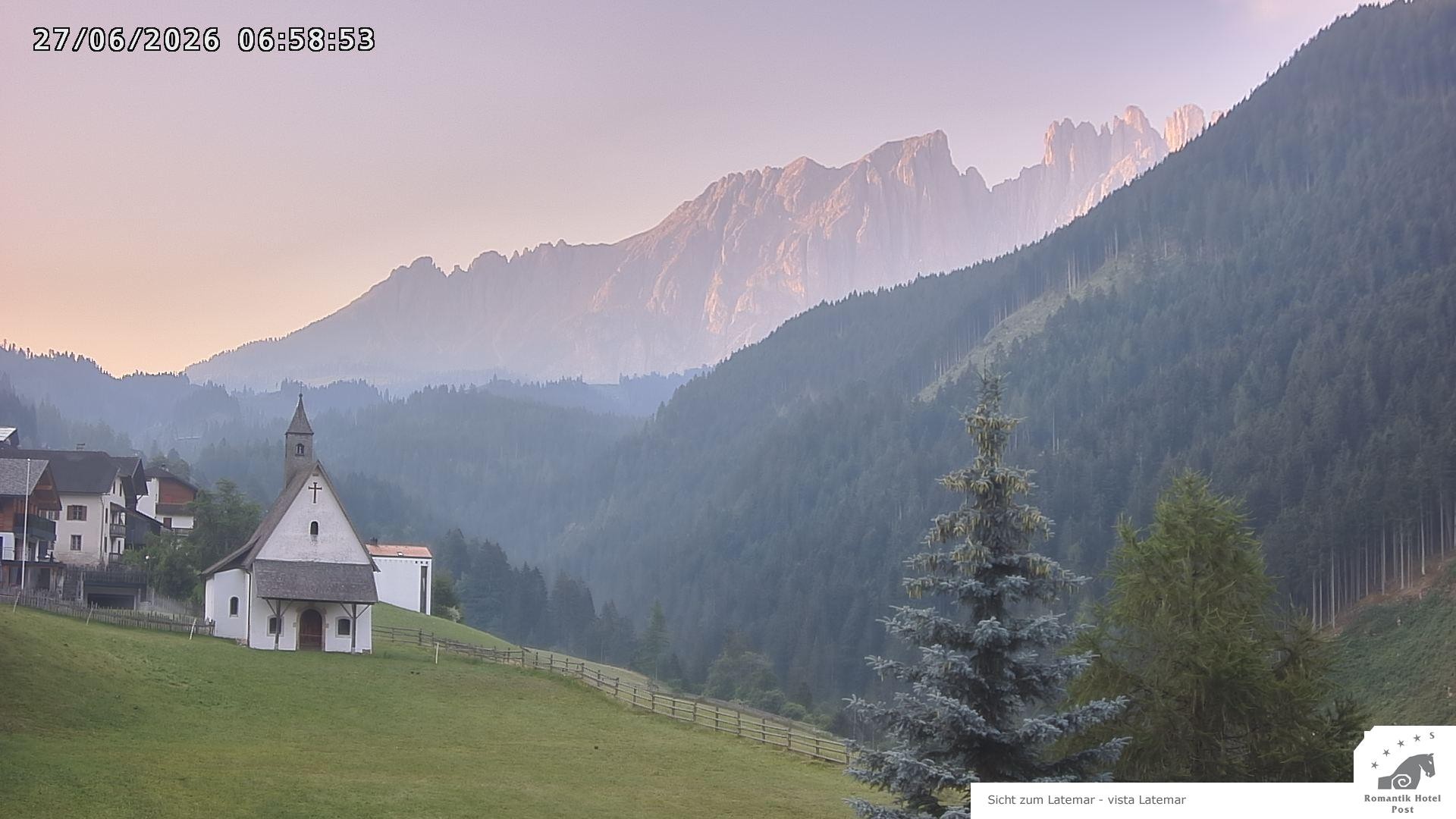 Archiv Foto Webcam Welschnofen: Romantik Hotel Post