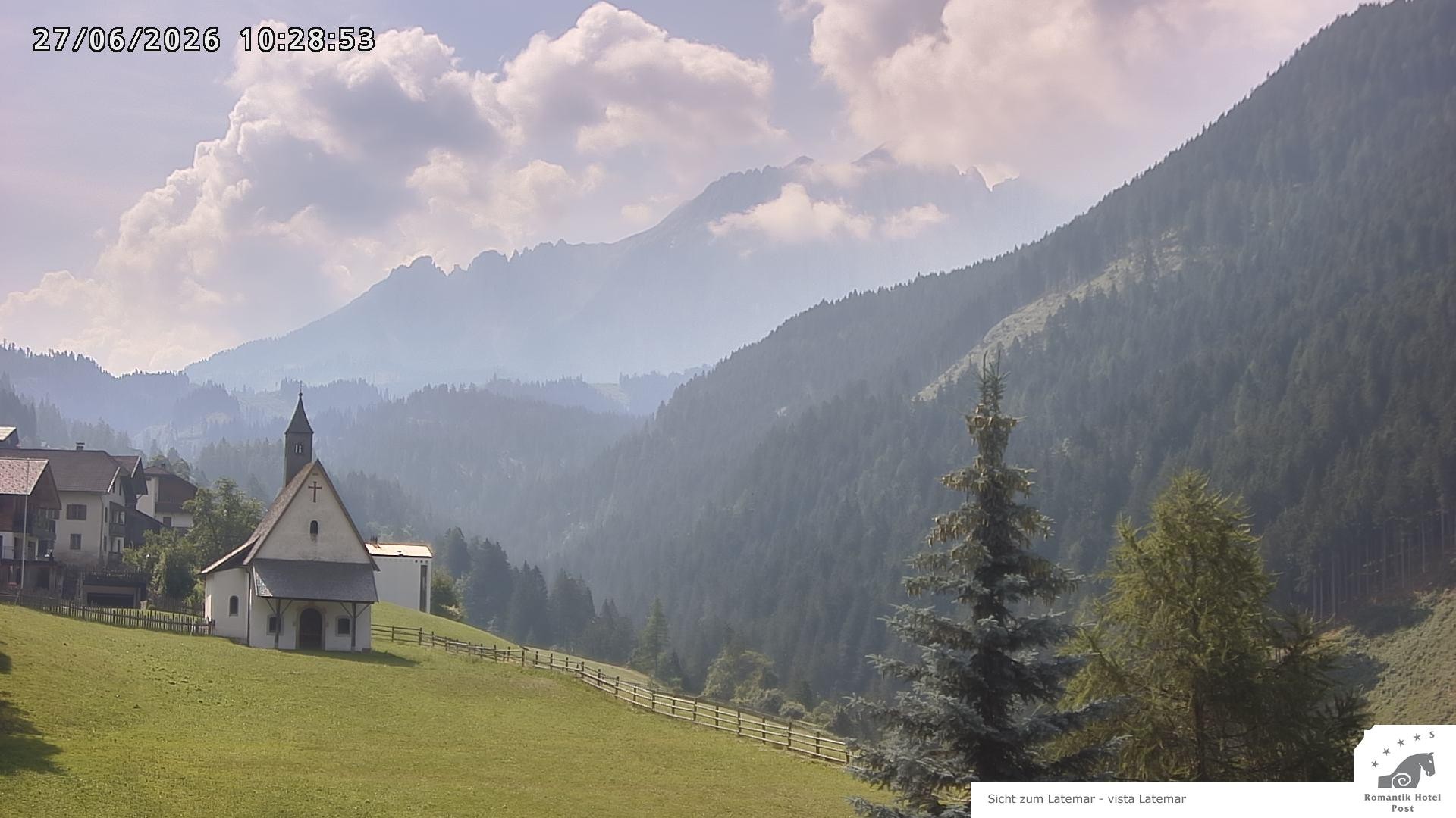Archiv Foto Webcam Welschnofen: Romantik Hotel Post
