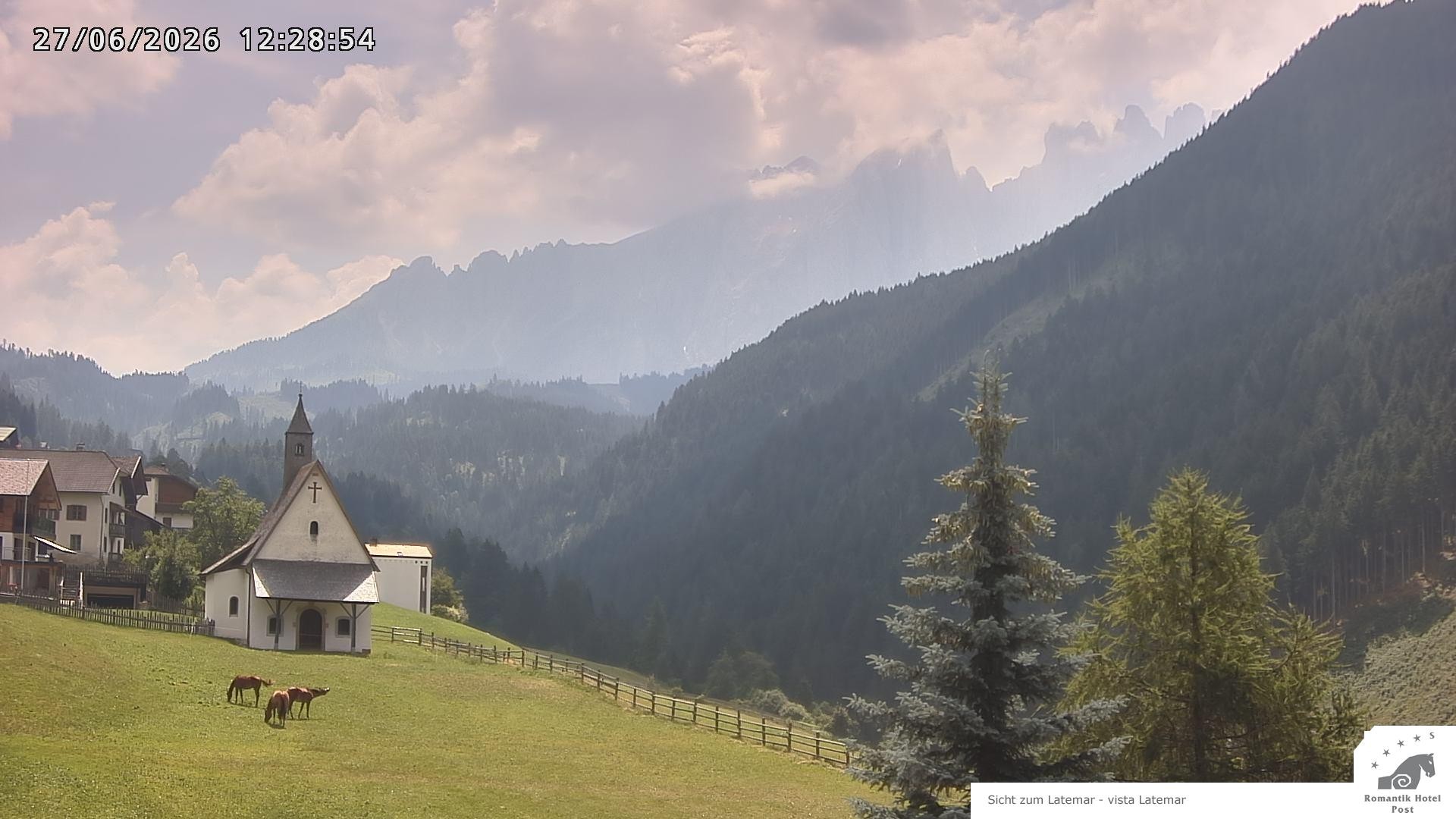 Archiv Foto Webcam Welschnofen: Romantik Hotel Post