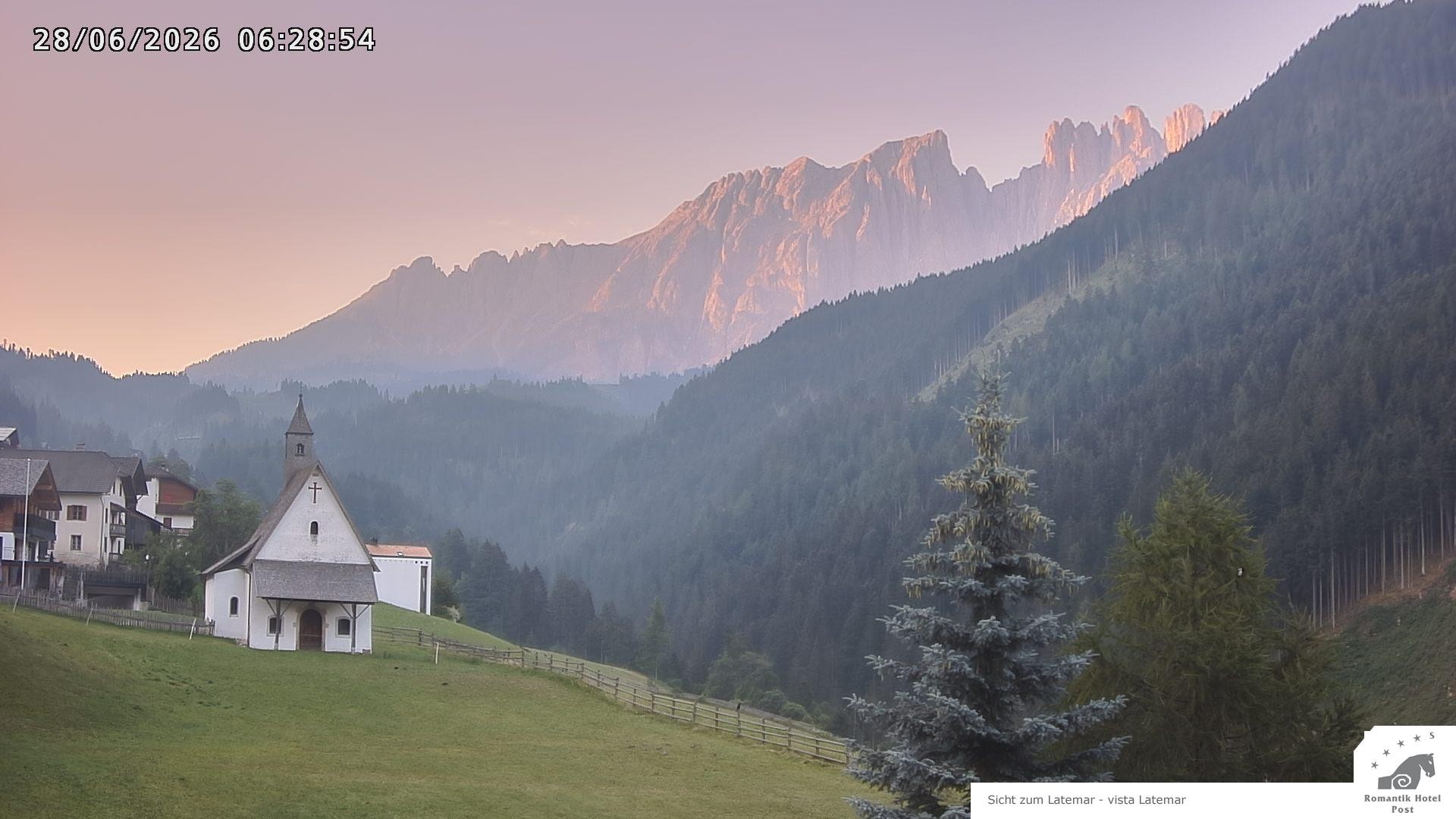 Archived image Webcam Welschnofen: Hotel Post