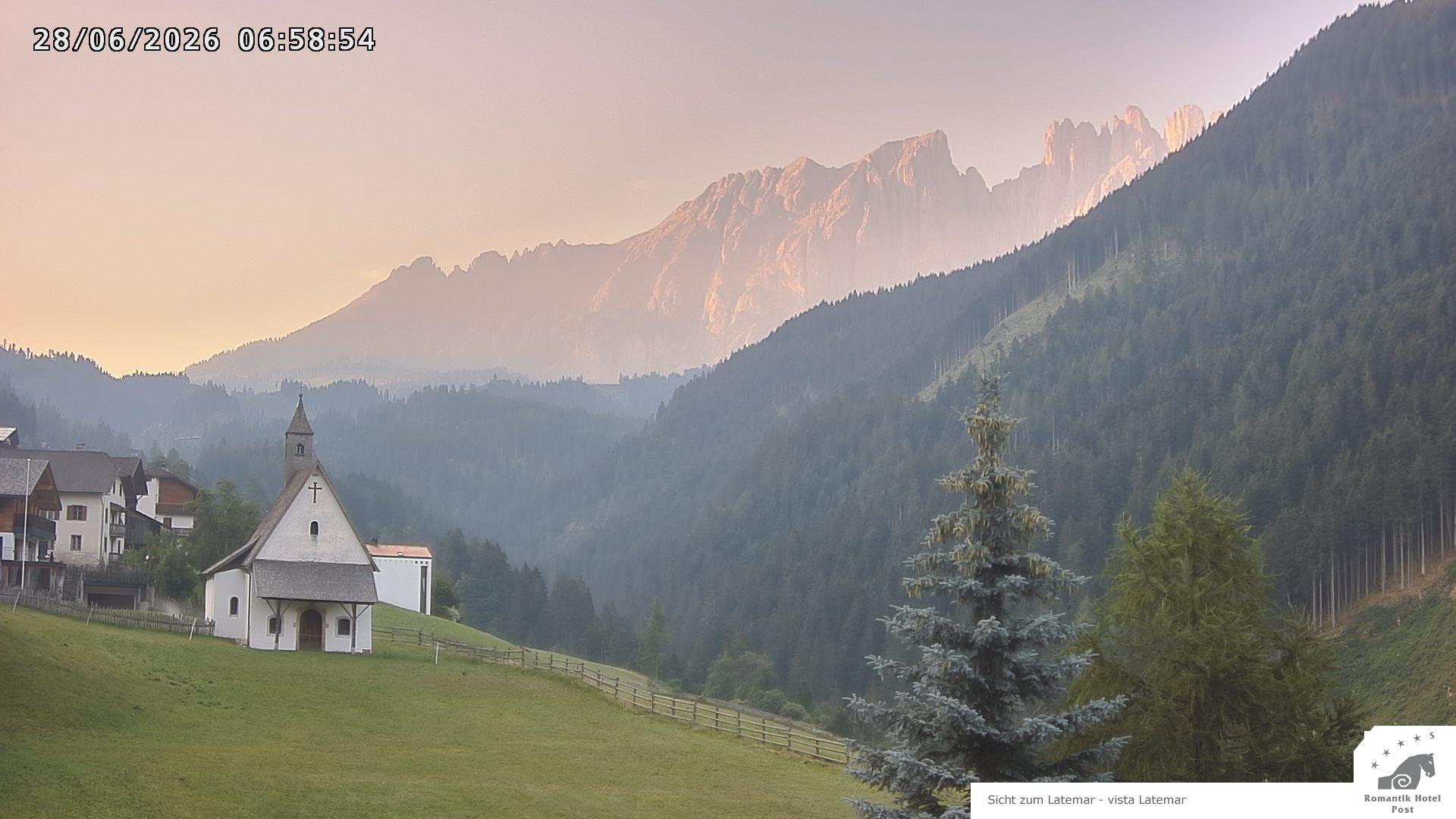 Archived image Webcam Welschnofen: Hotel Post