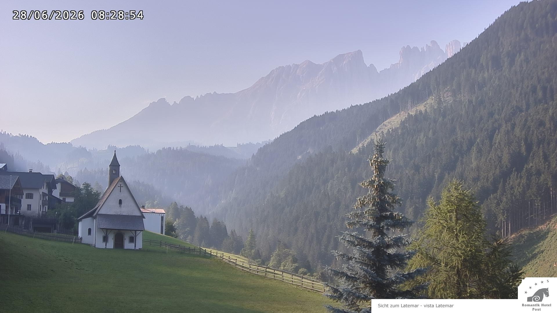 Archived image Webcam Welschnofen: Hotel Post