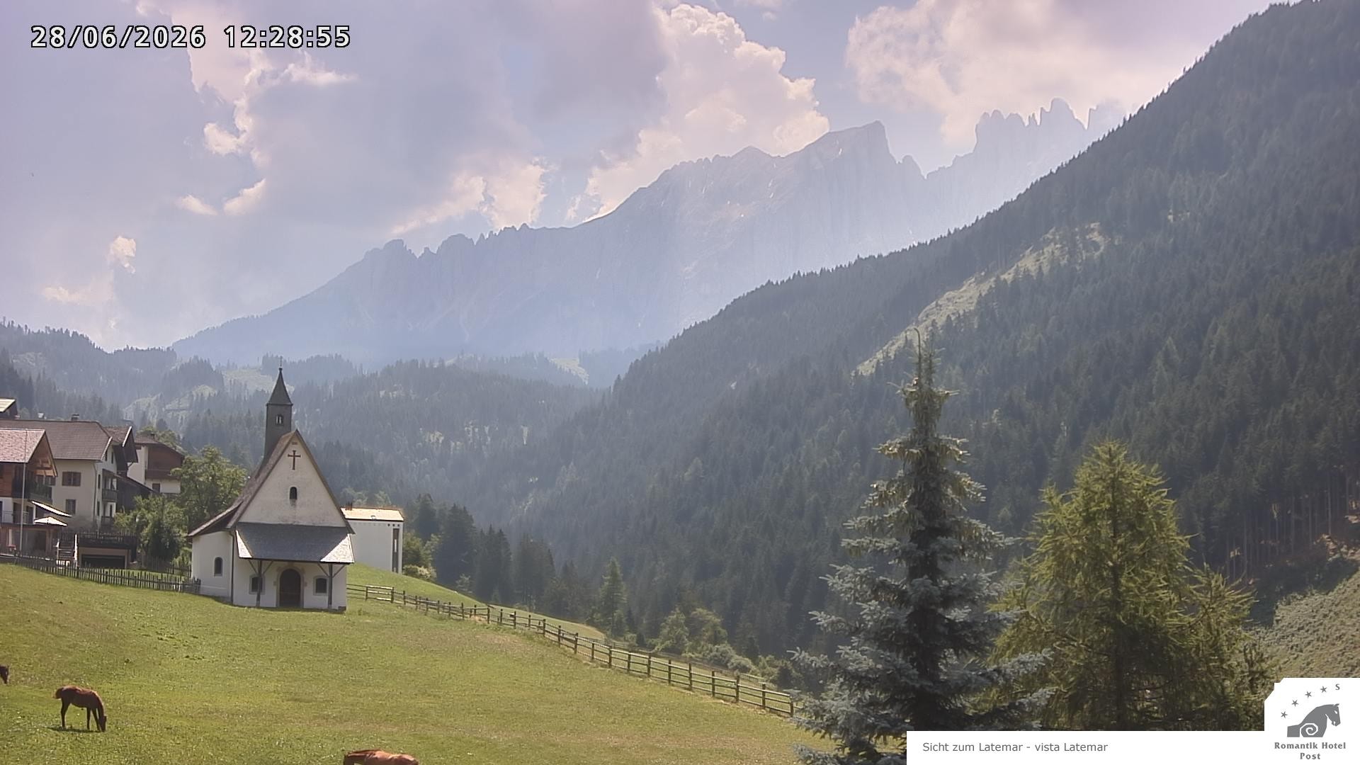 Archiv Foto Webcam Welschnofen: Romantik Hotel Post