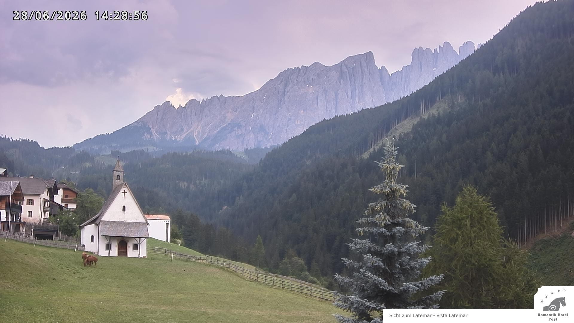 Archiv Foto Webcam Welschnofen: Romantik Hotel Post