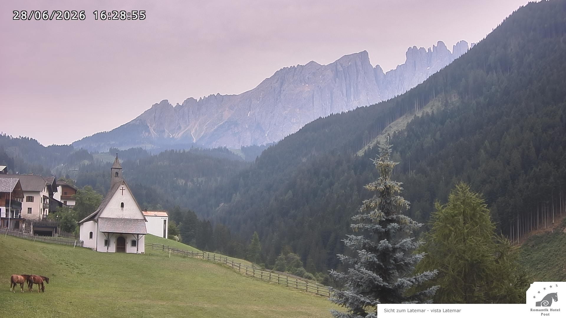 Archiv Foto Webcam Welschnofen: Romantik Hotel Post
