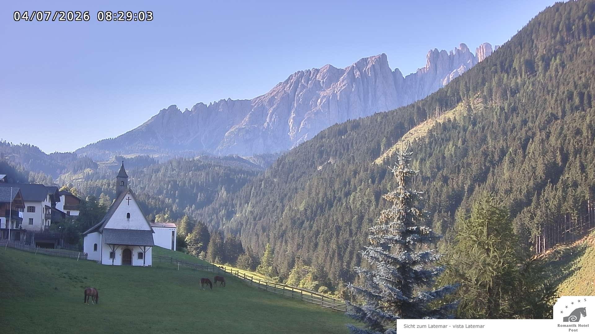 Archived image Webcam Welschnofen: Hotel Post