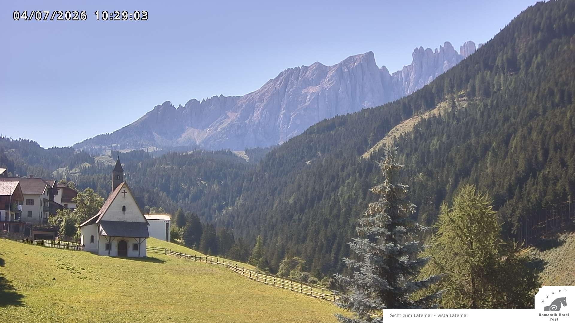 Archived image Webcam Welschnofen: Hotel Post