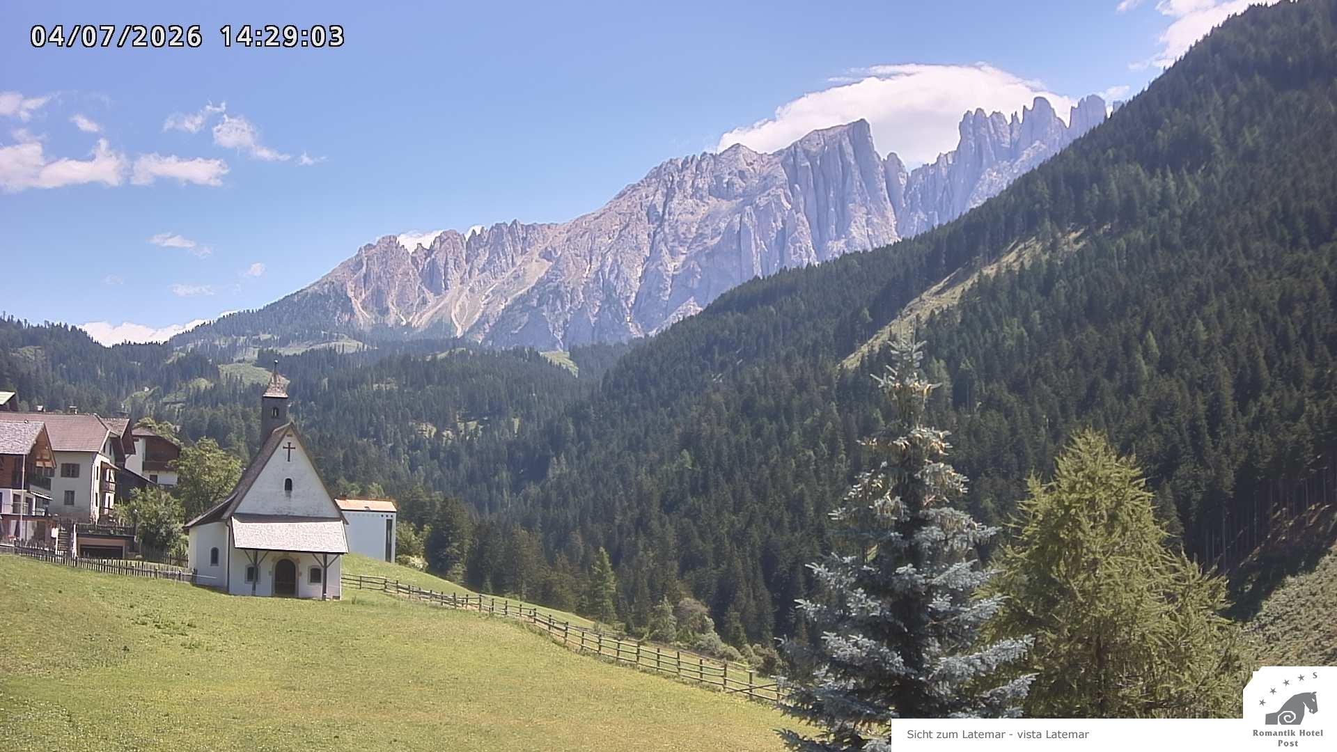 Archived image Webcam Welschnofen: Hotel Post