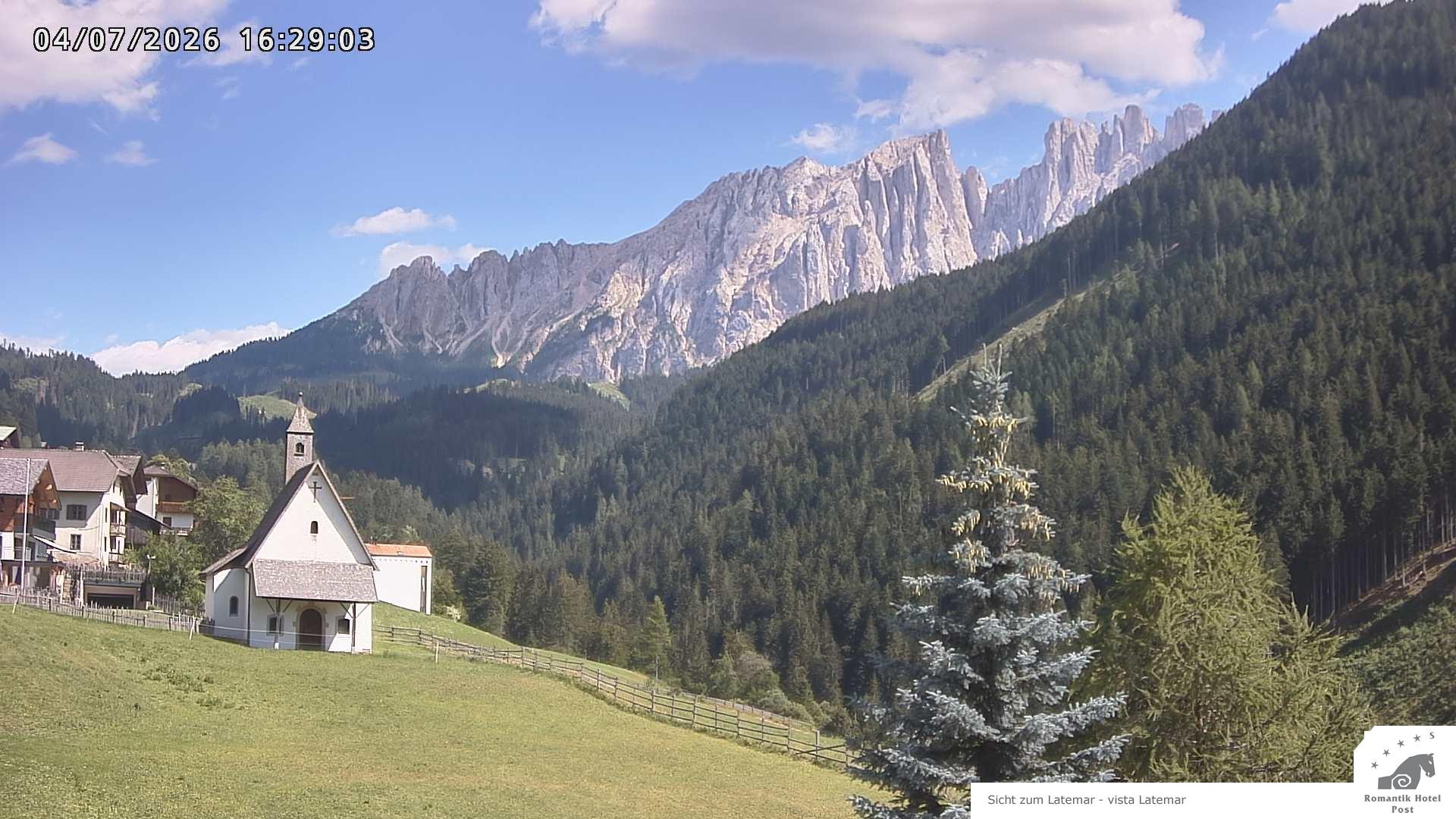 Archived image Webcam Welschnofen: Hotel Post