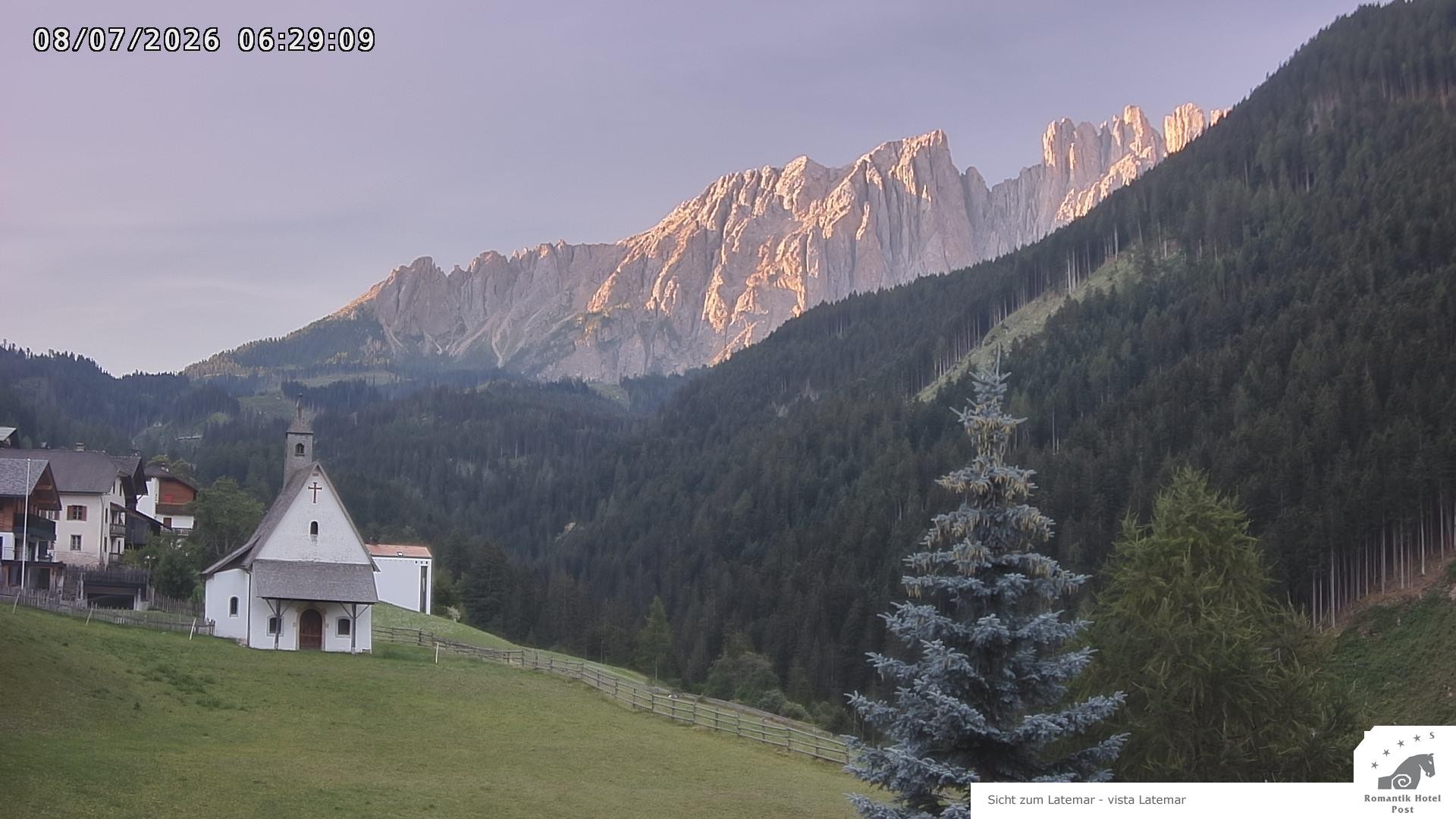 Archived image Webcam Welschnofen: Hotel Post