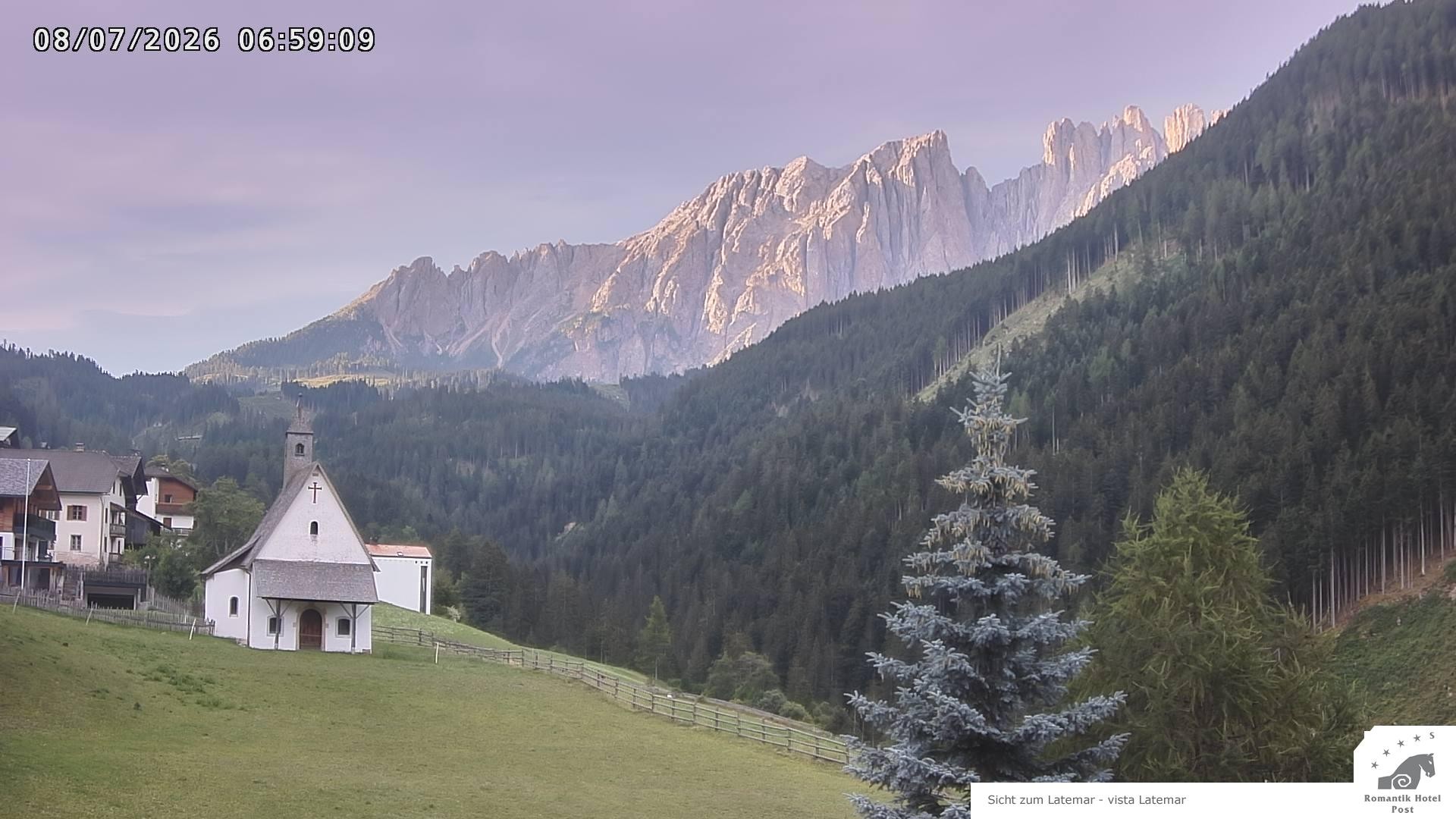 Archived image Webcam Welschnofen: Hotel Post