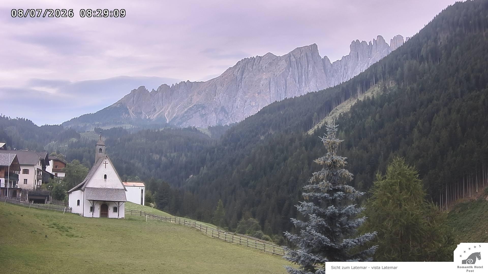Archived image Webcam Welschnofen: Hotel Post