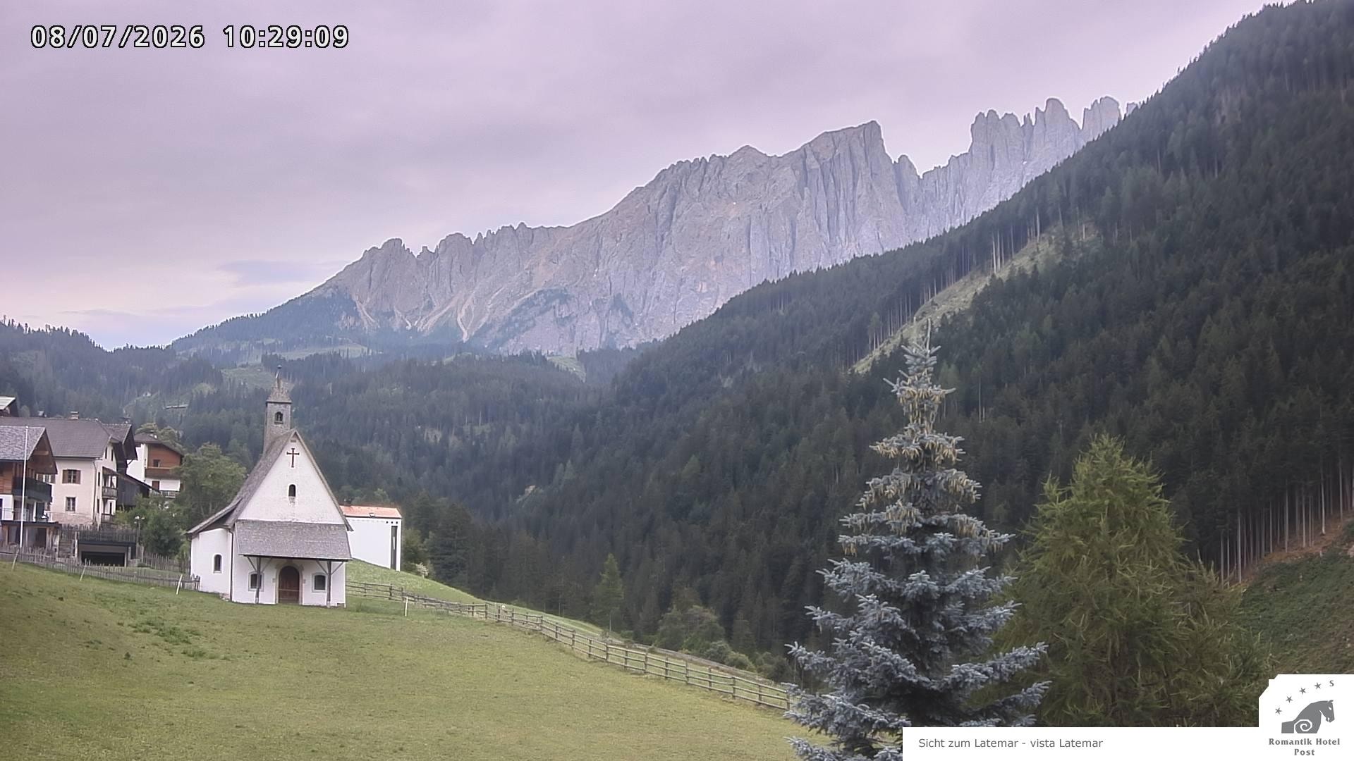 Archived image Webcam Welschnofen: Hotel Post