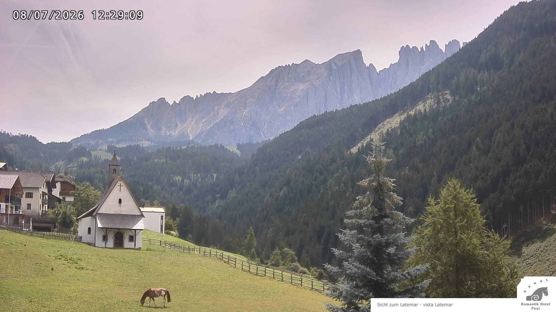 Archiv Foto Webcam Welschnofen: Romantik Hotel Post