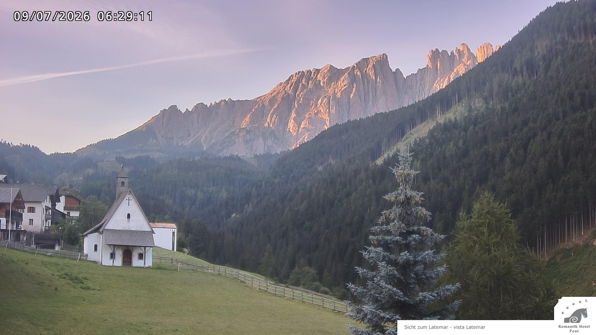 Archiv Foto Webcam Welschnofen: Romantik Hotel Post