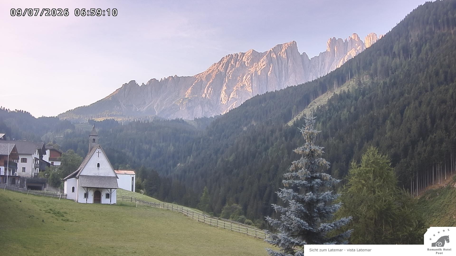 Archiv Foto Webcam Welschnofen: Romantik Hotel Post