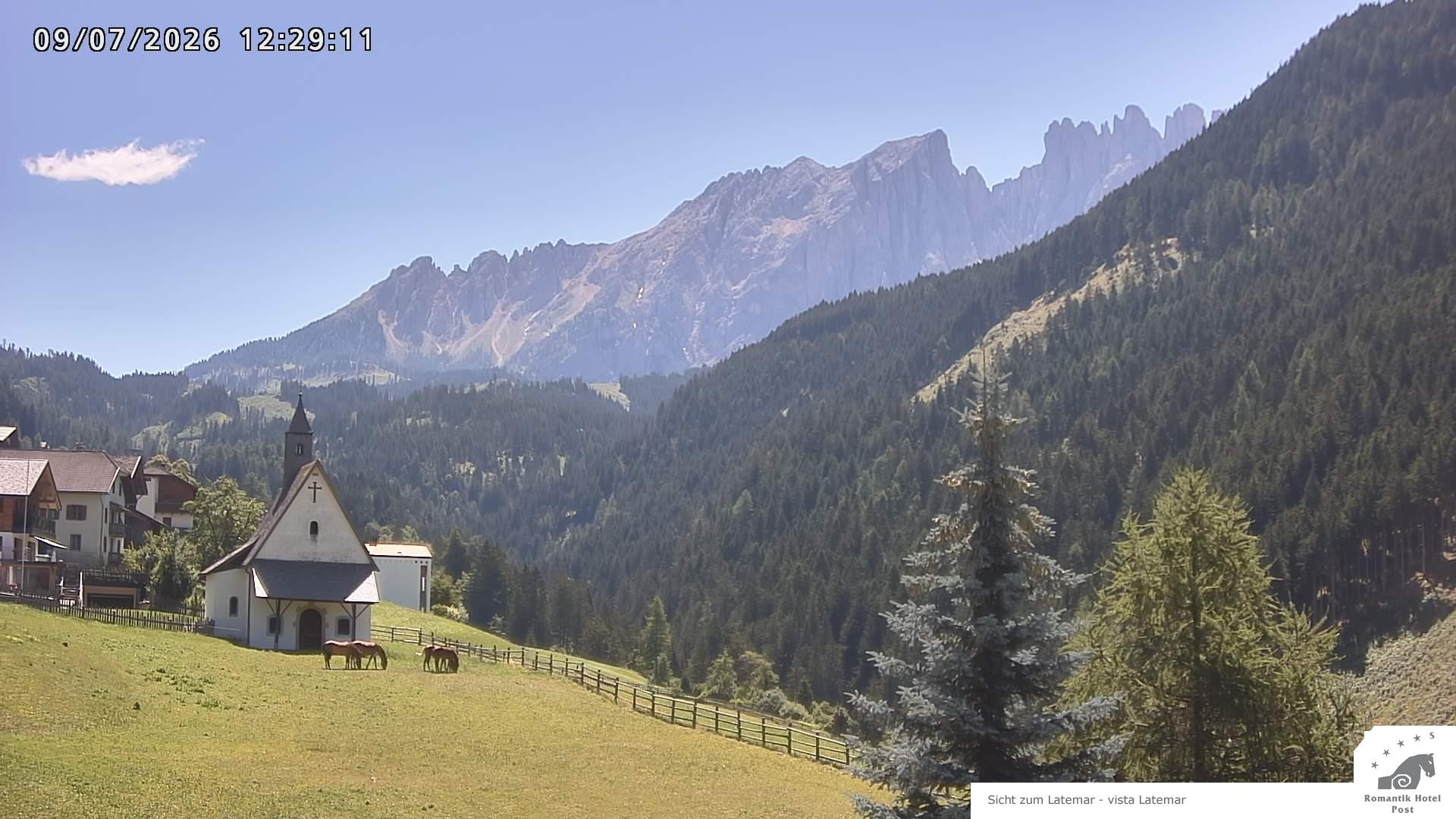 Archiv Foto Webcam Welschnofen: Romantik Hotel Post