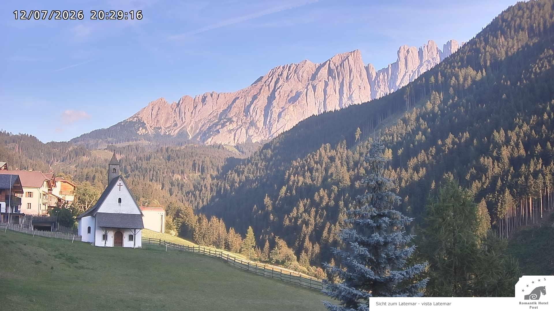 Archived image Webcam Welschnofen: Hotel Post