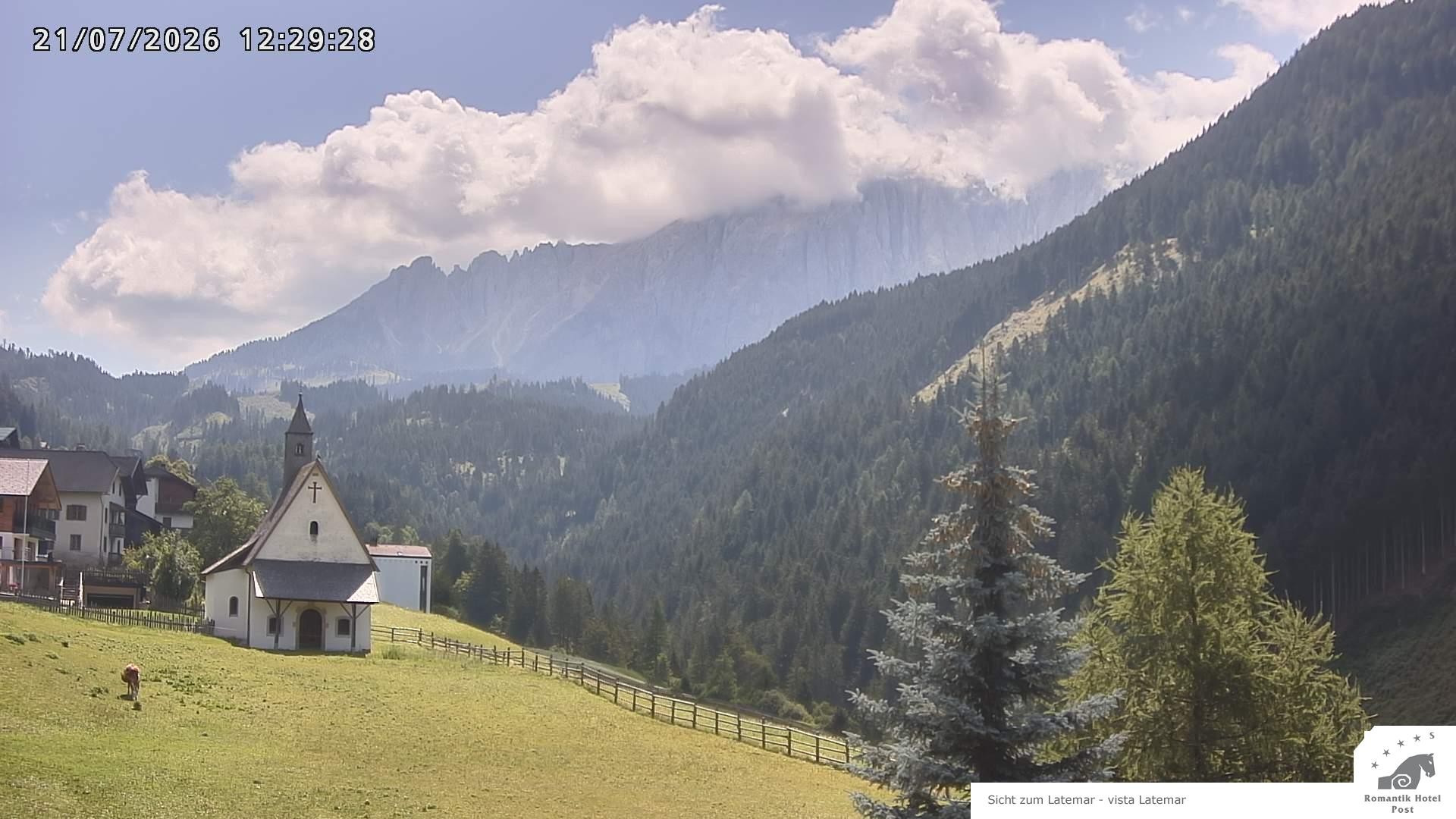 Archived image Webcam Welschnofen: Hotel Post