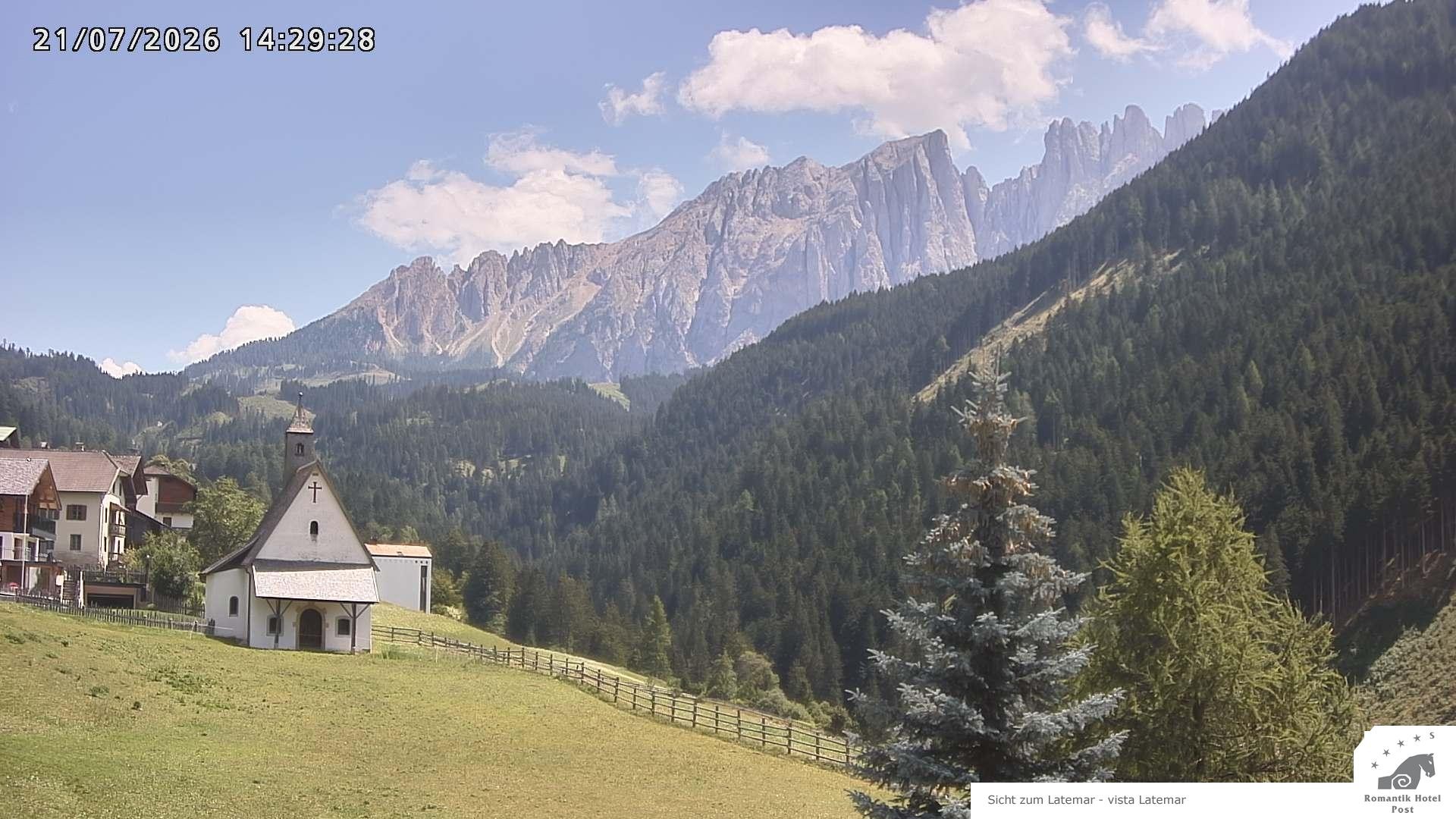Archived image Webcam Welschnofen: Hotel Post