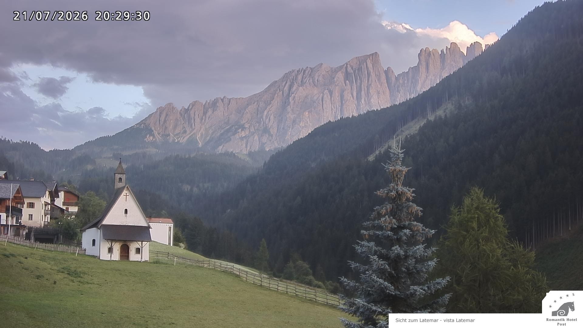 Archiv Foto Webcam Welschnofen: Romantik Hotel Post