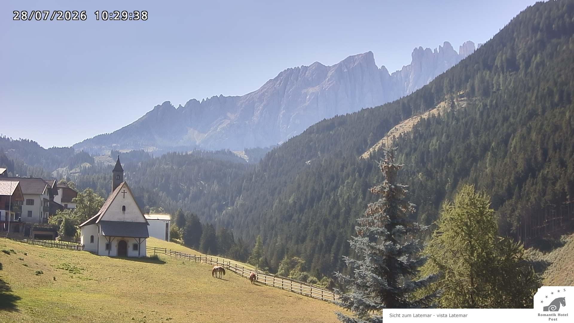 Archived image Webcam Welschnofen: Hotel Post