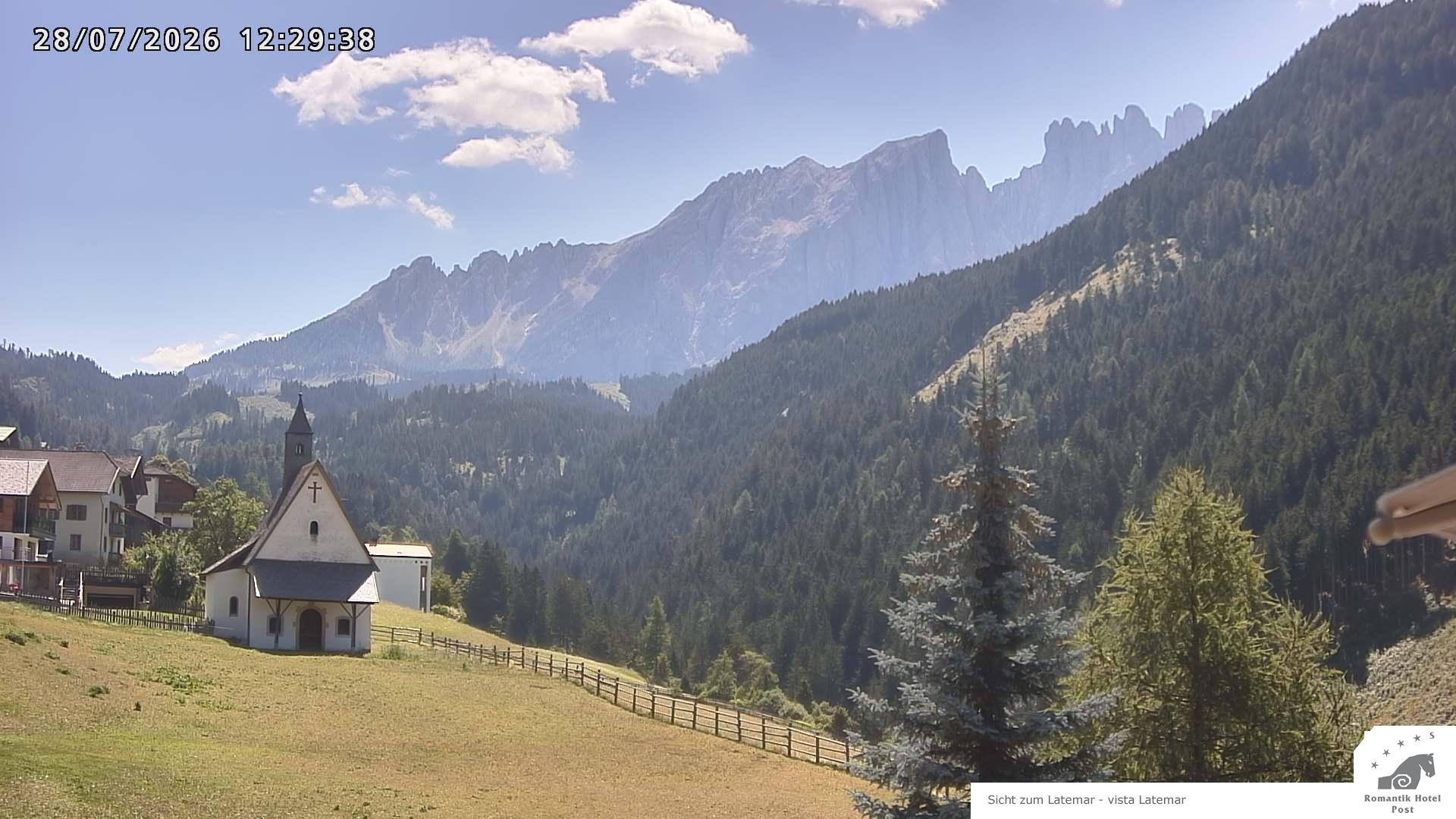 Archived image Webcam Welschnofen: Hotel Post